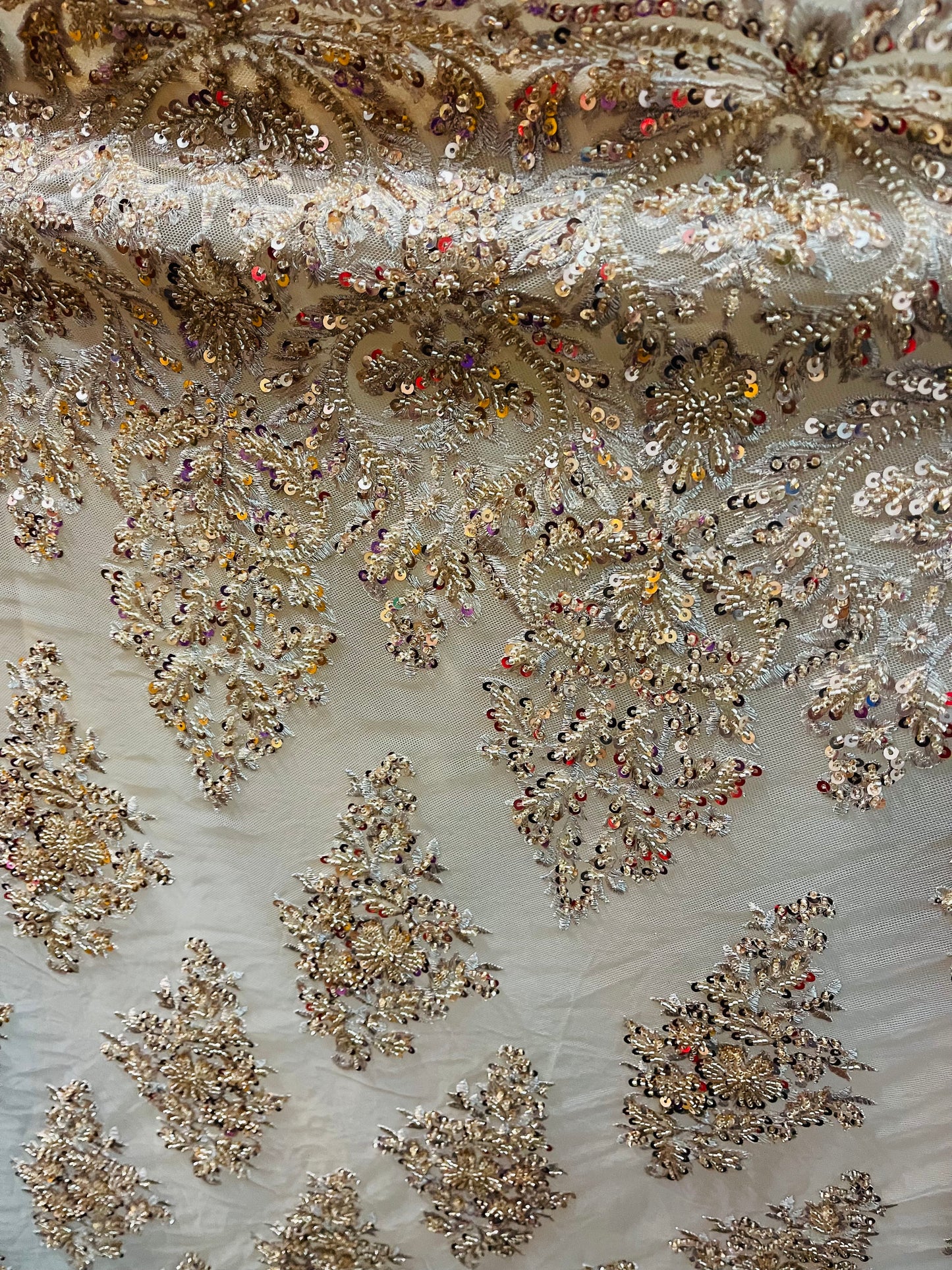 Designer beaded lace made in France