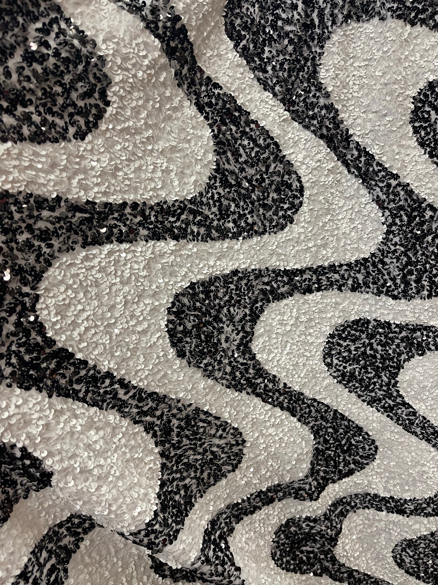 Designer swirly’s 4way stretch velvet sequins great fabric for dress jacket skirt and much more