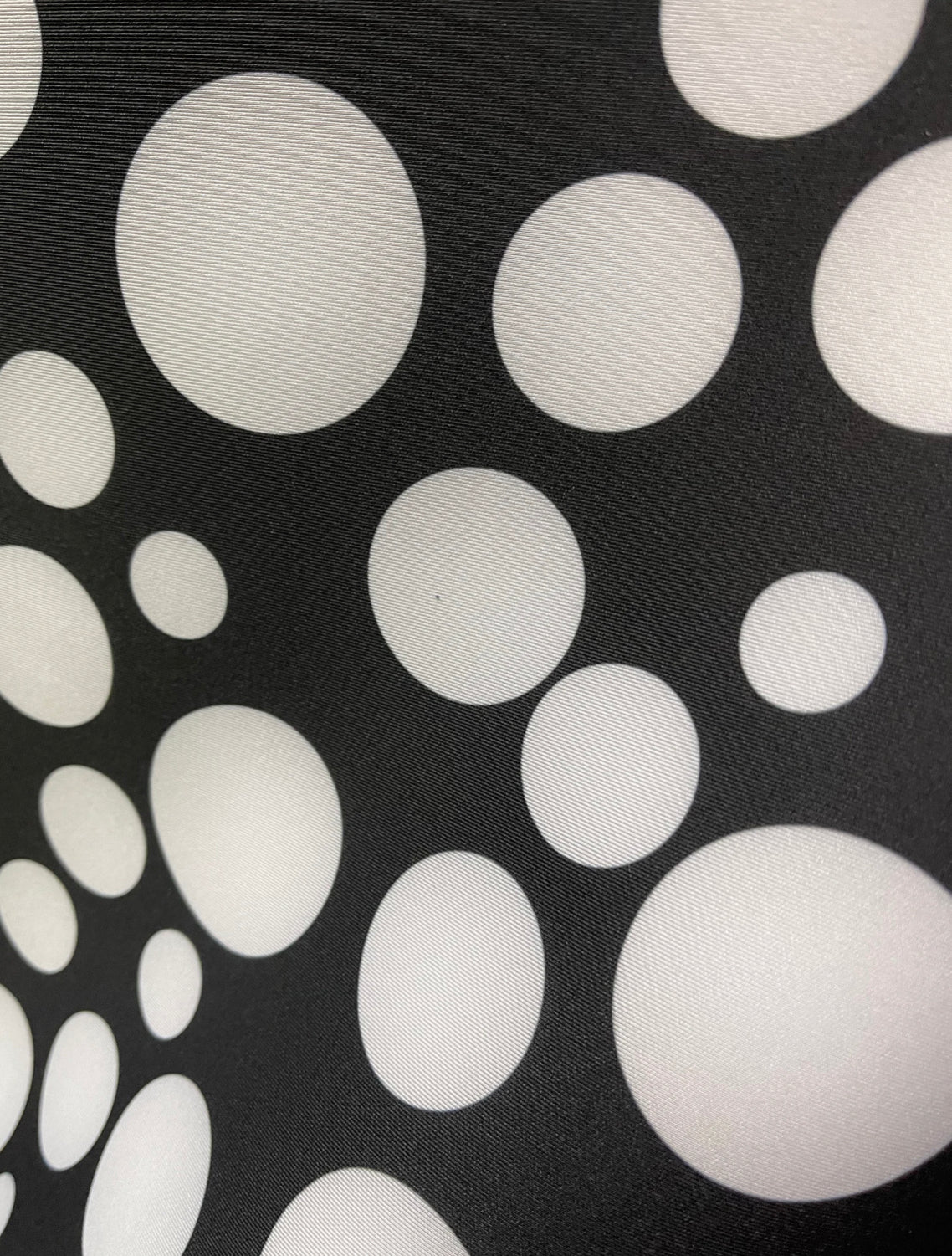 Black white polkadotNeoprene made in Italy