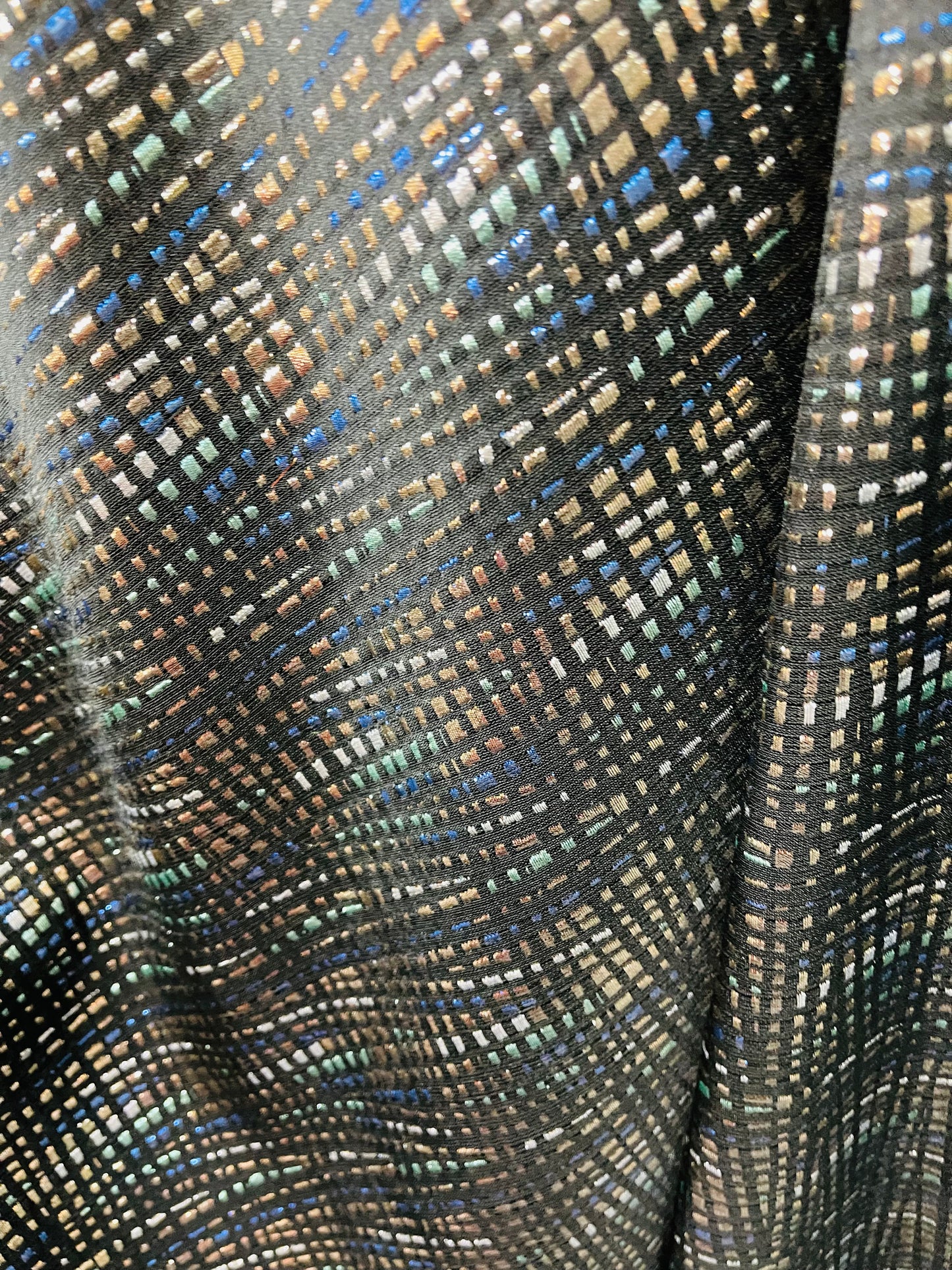 Metallic Elegant designer mikado Floral Brocade great for dress jacket pants skirt and much more made in Italy
