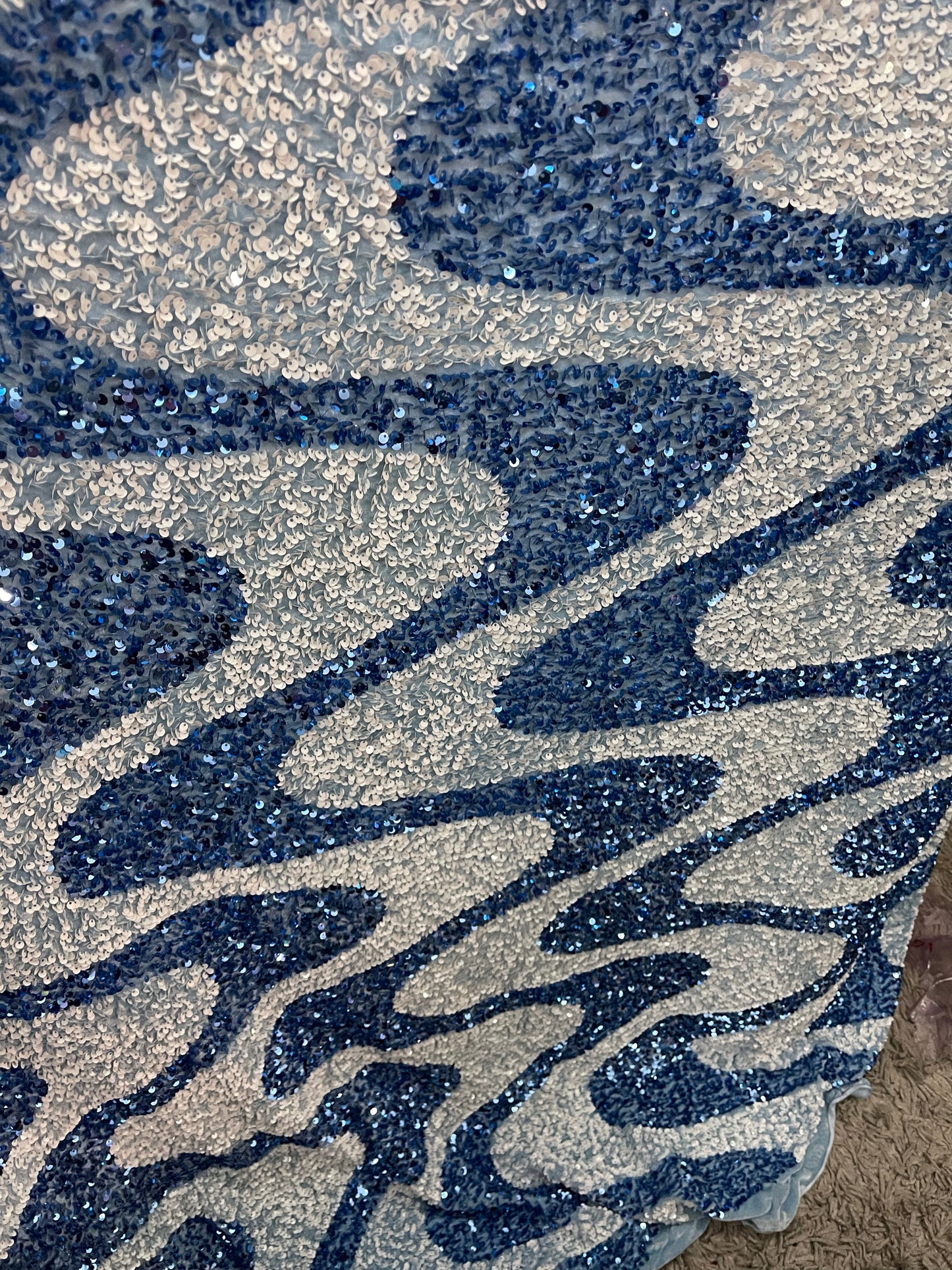 Designer swirly’s 4way stretch velvet sequins great fabric for dress jacket skirt and much more