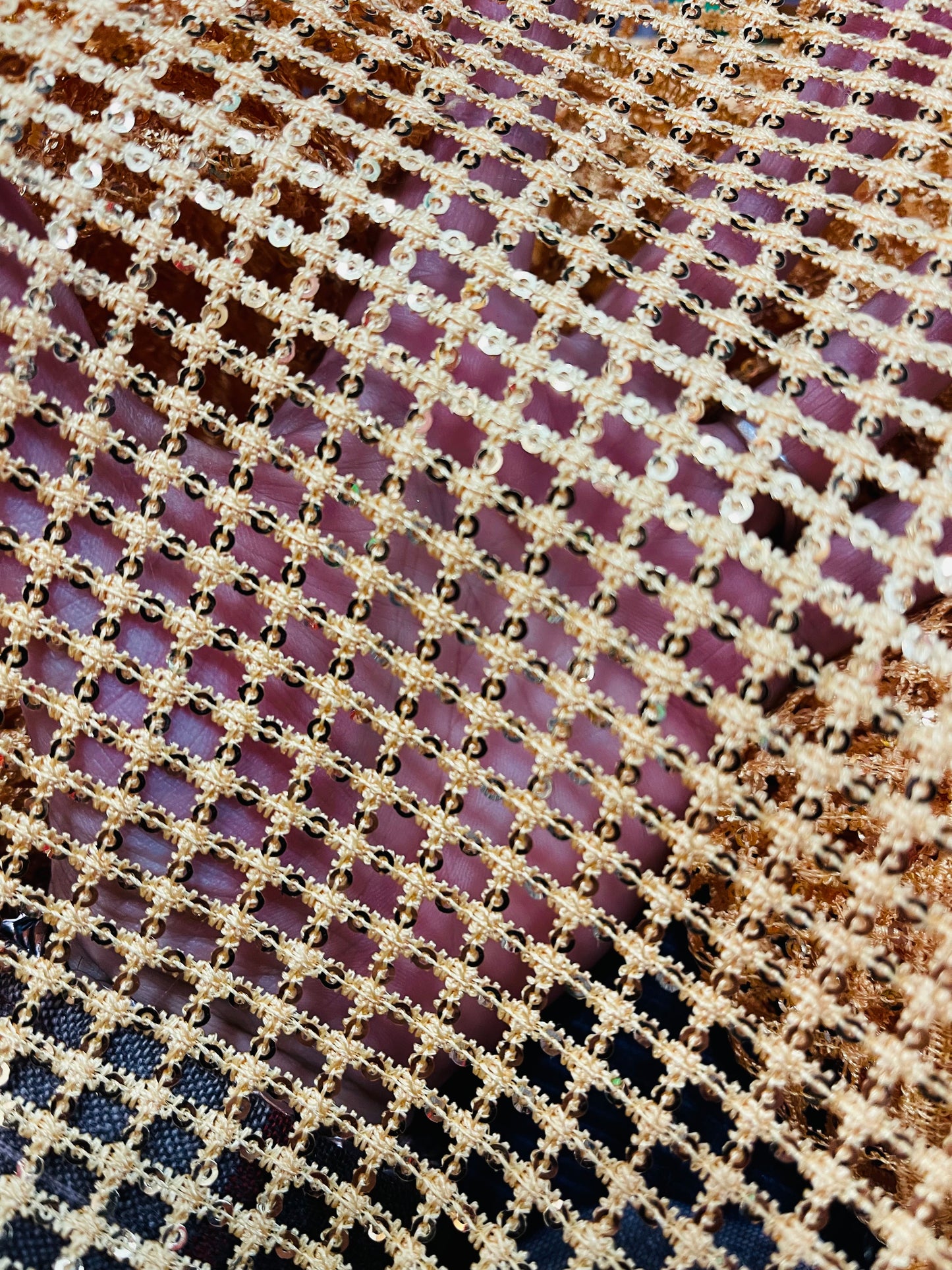 Designer sequins mesh