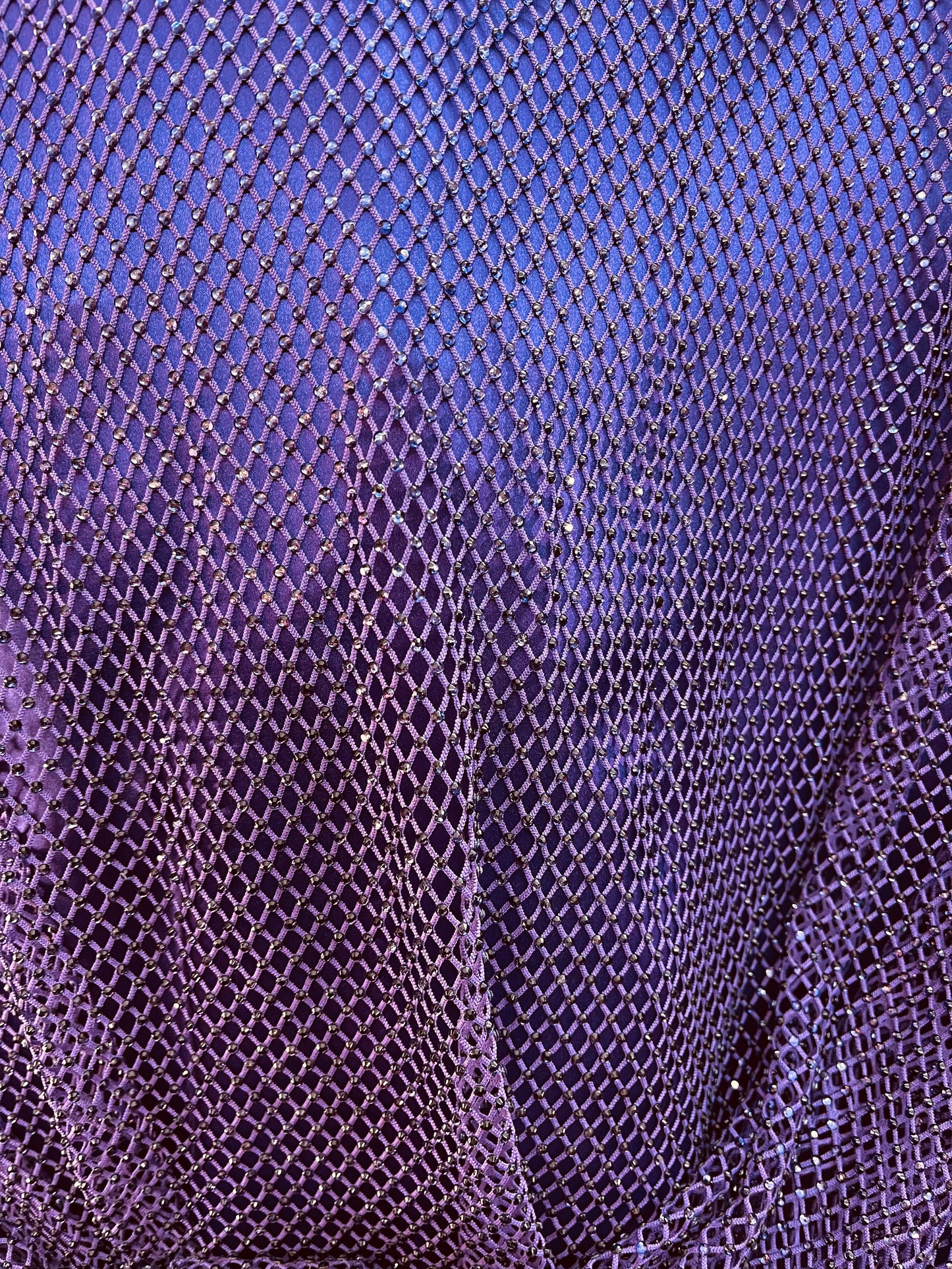 Purple Swarovski stone lace great for dress jacket pants and much more