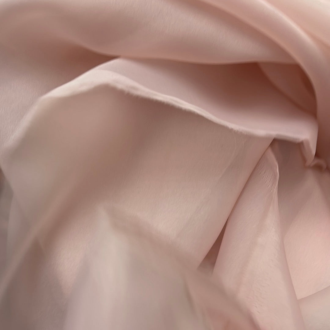 Designer roes gold poly Gazar organdy made in Italy