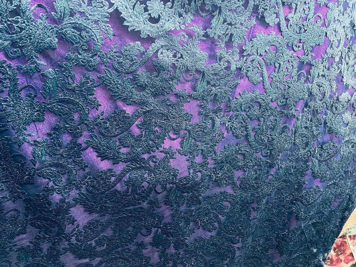 Designer silk feel lace