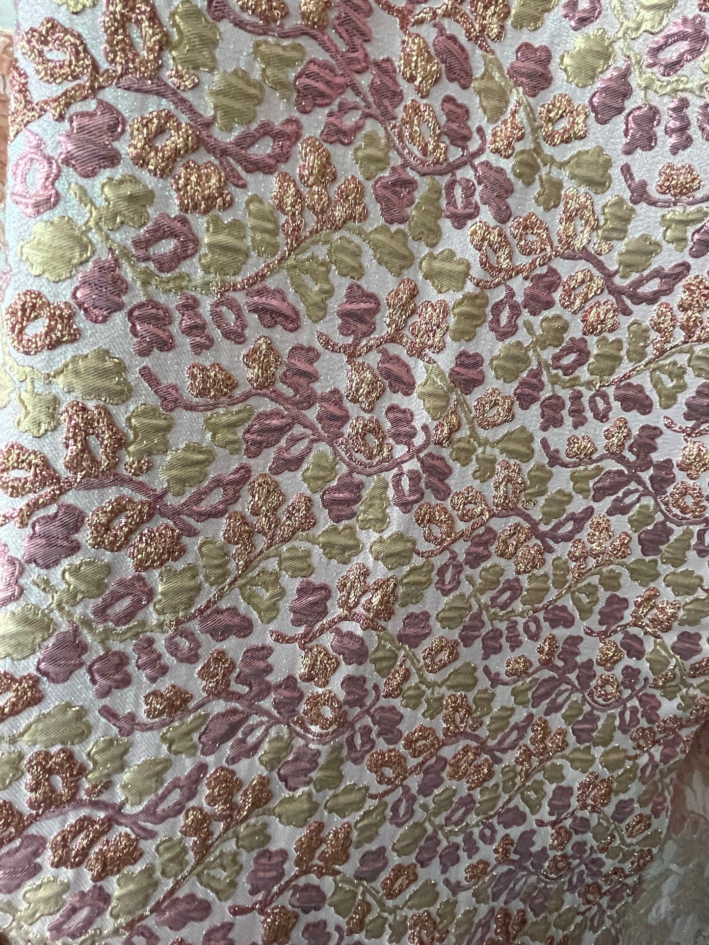 Designer metallic brocade mikado made in Italy