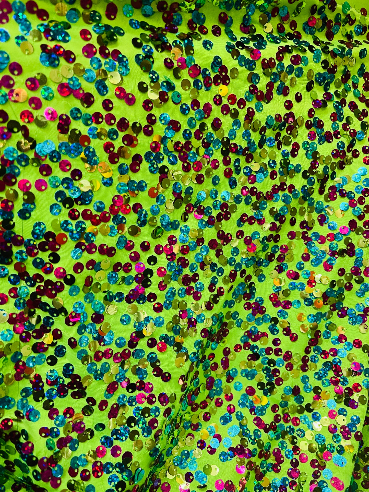 Designer spandex sequins made in Italy