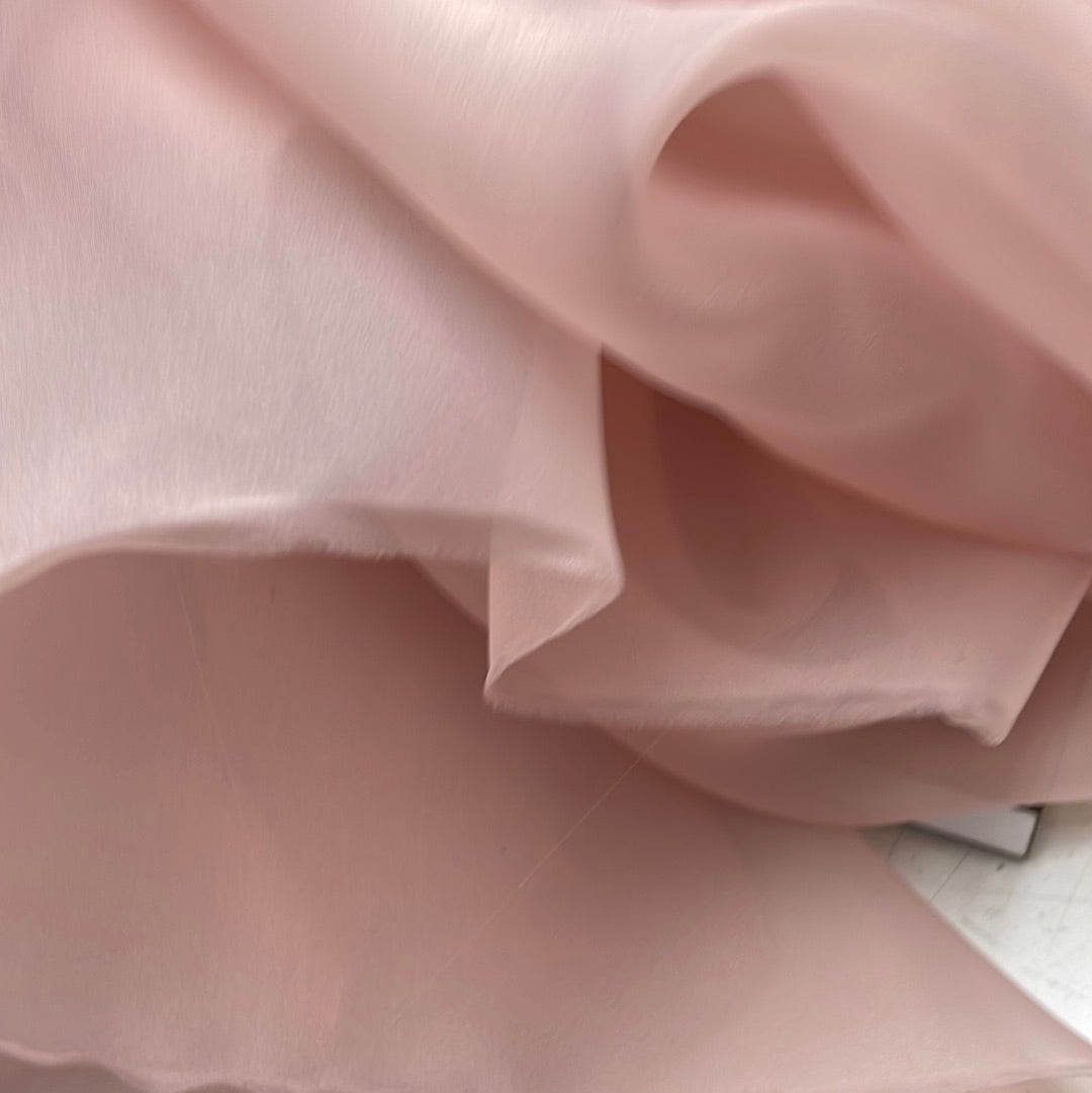 Designer roes gold poly Gazar organdy made in Italy