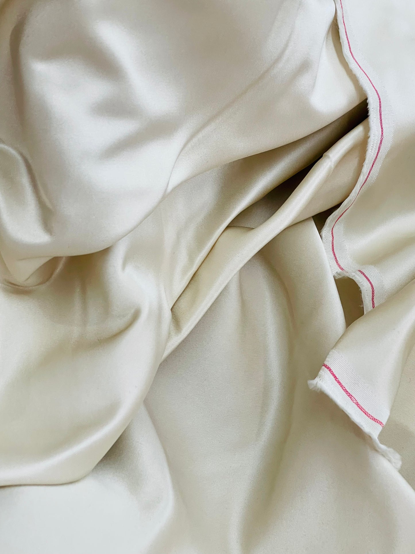 Ivory 100% silk charmeuse