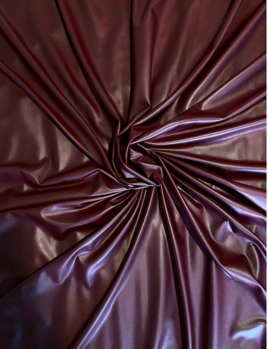 Dark brown fox pvc 4way stretch vinyl made in Italy