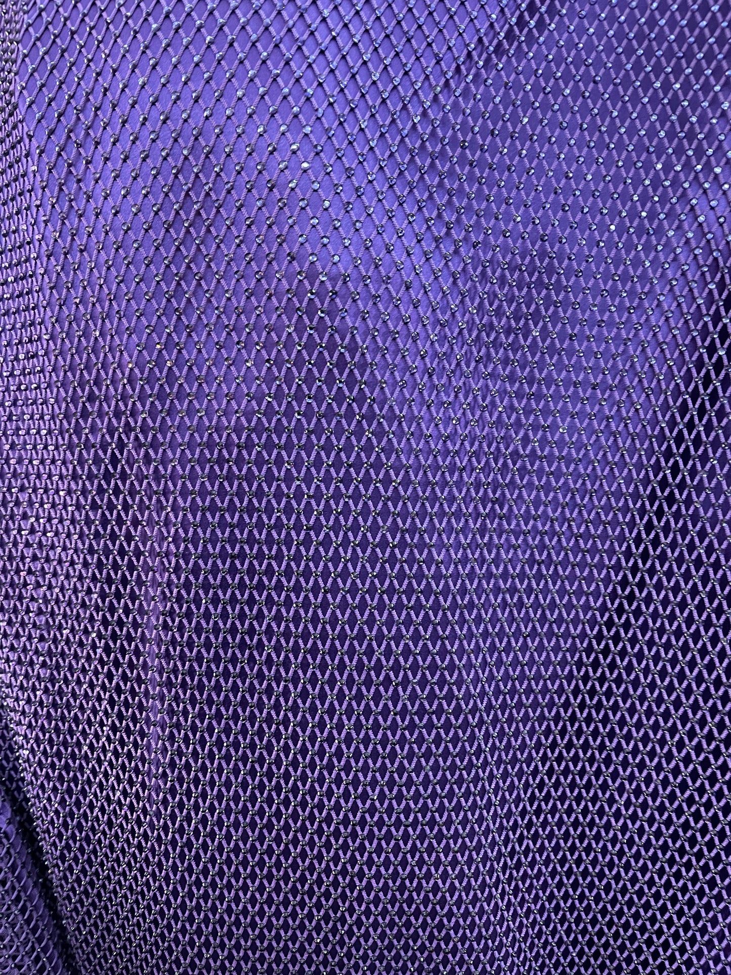 Purple Swarovski stone lace great for dress jacket pants and much more