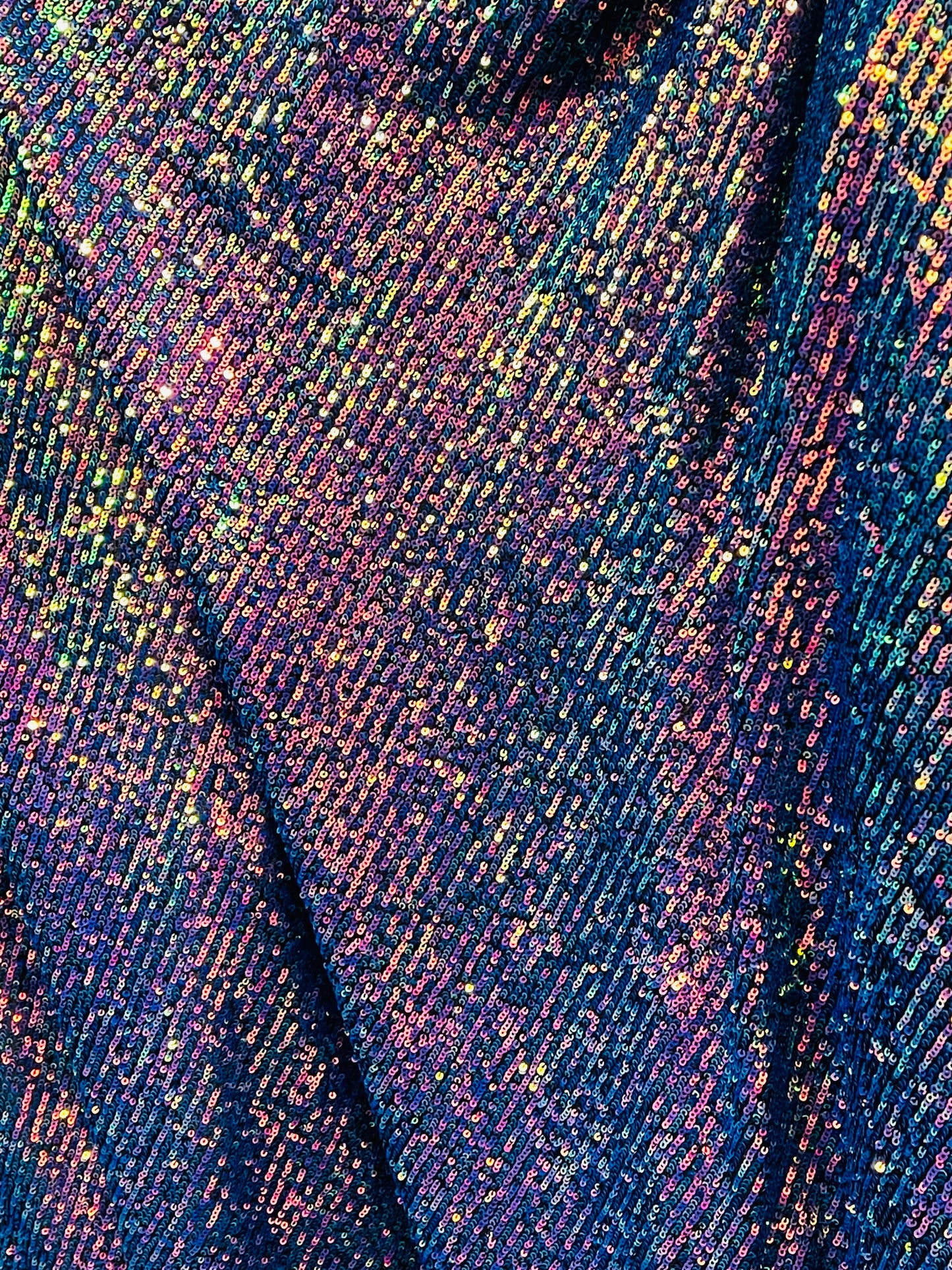 Designer 4way stretch mermaid rainbow sequins lace