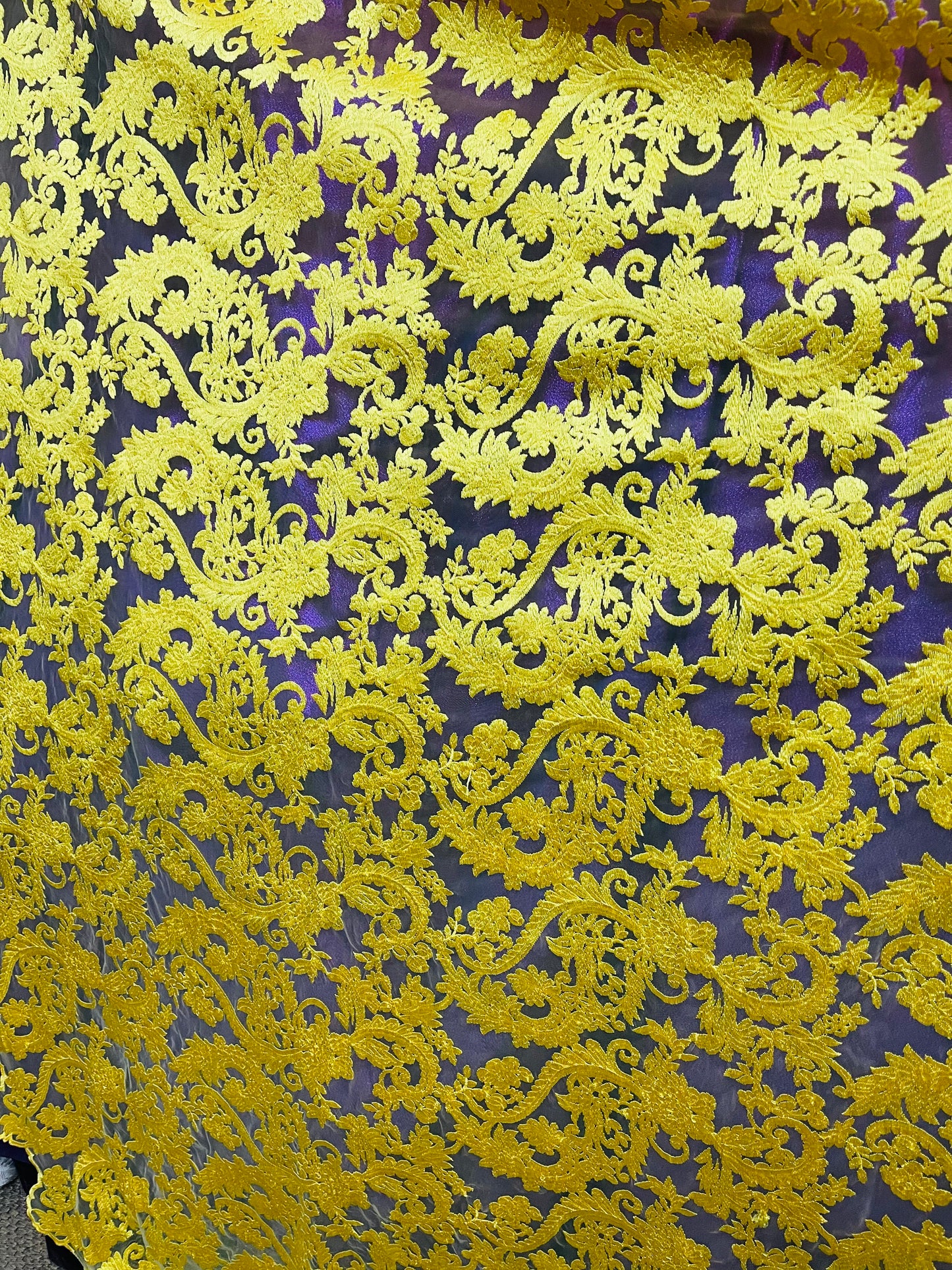 Designer silk feel lace