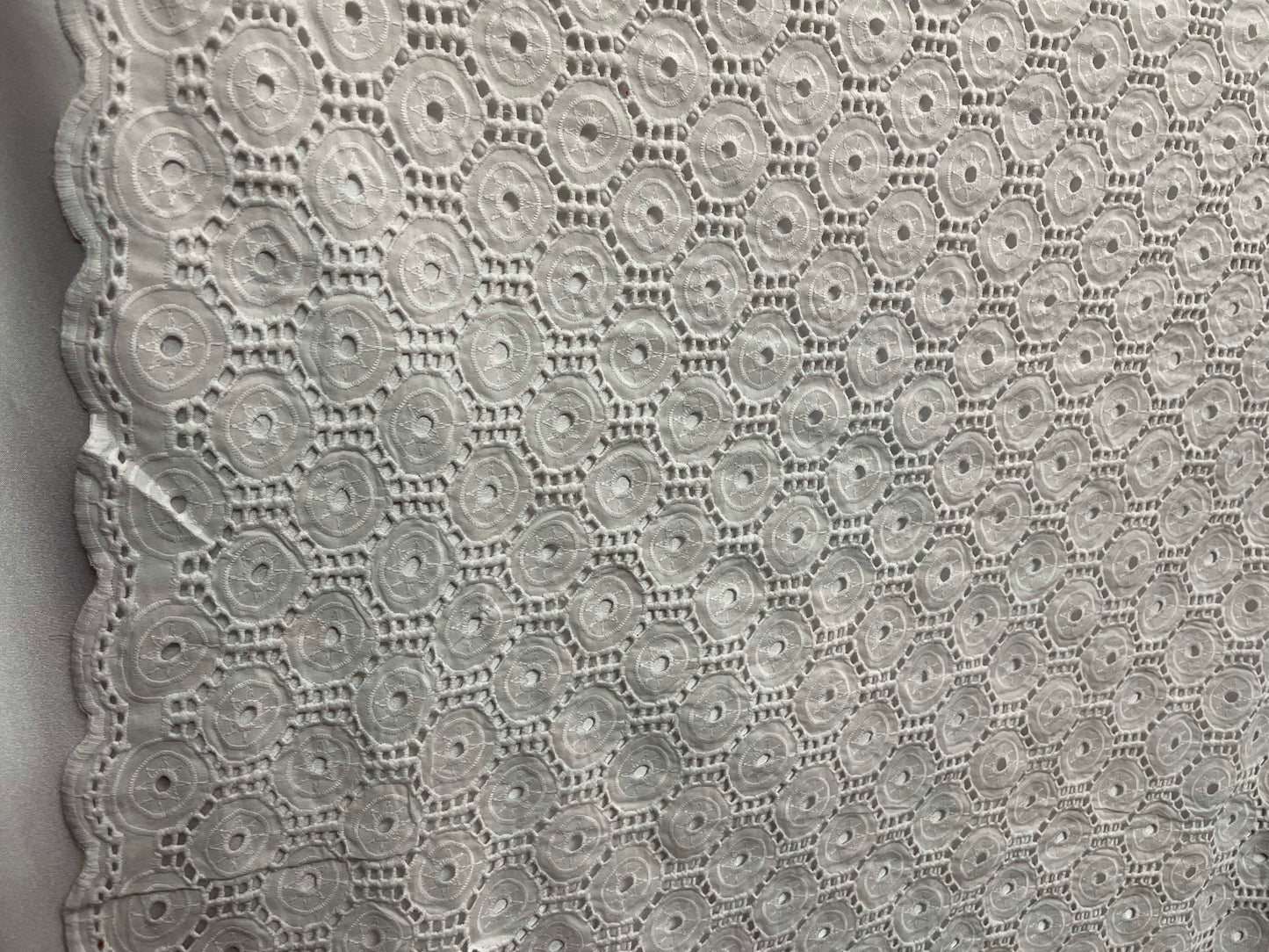 Designer cotton eyelets