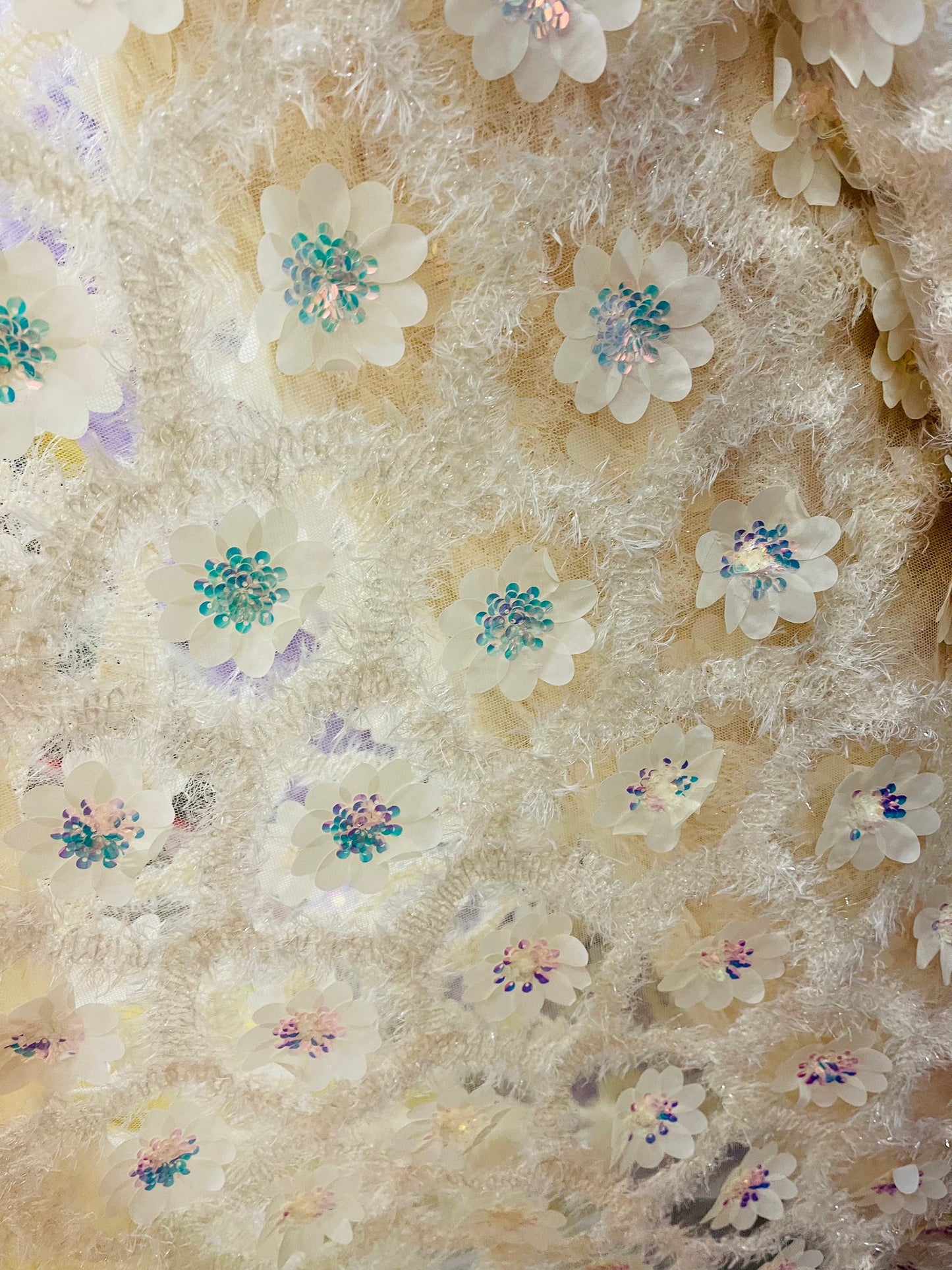 3D flower lace great for dress jacket pants skirt and much more made in Italy