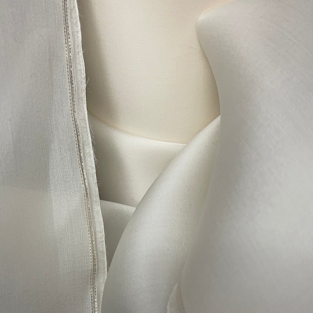 100% silk organza neutral