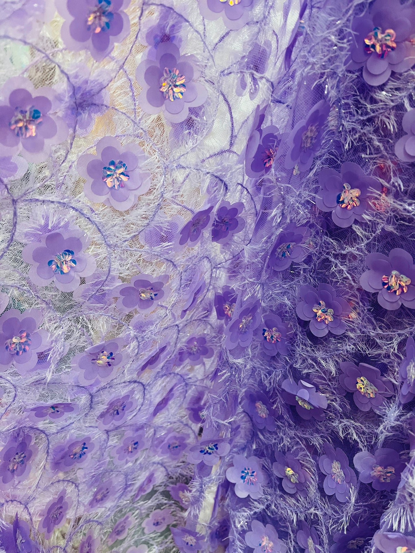 3D flower lace great for dress jacket pants skirt and much more made in Italy
