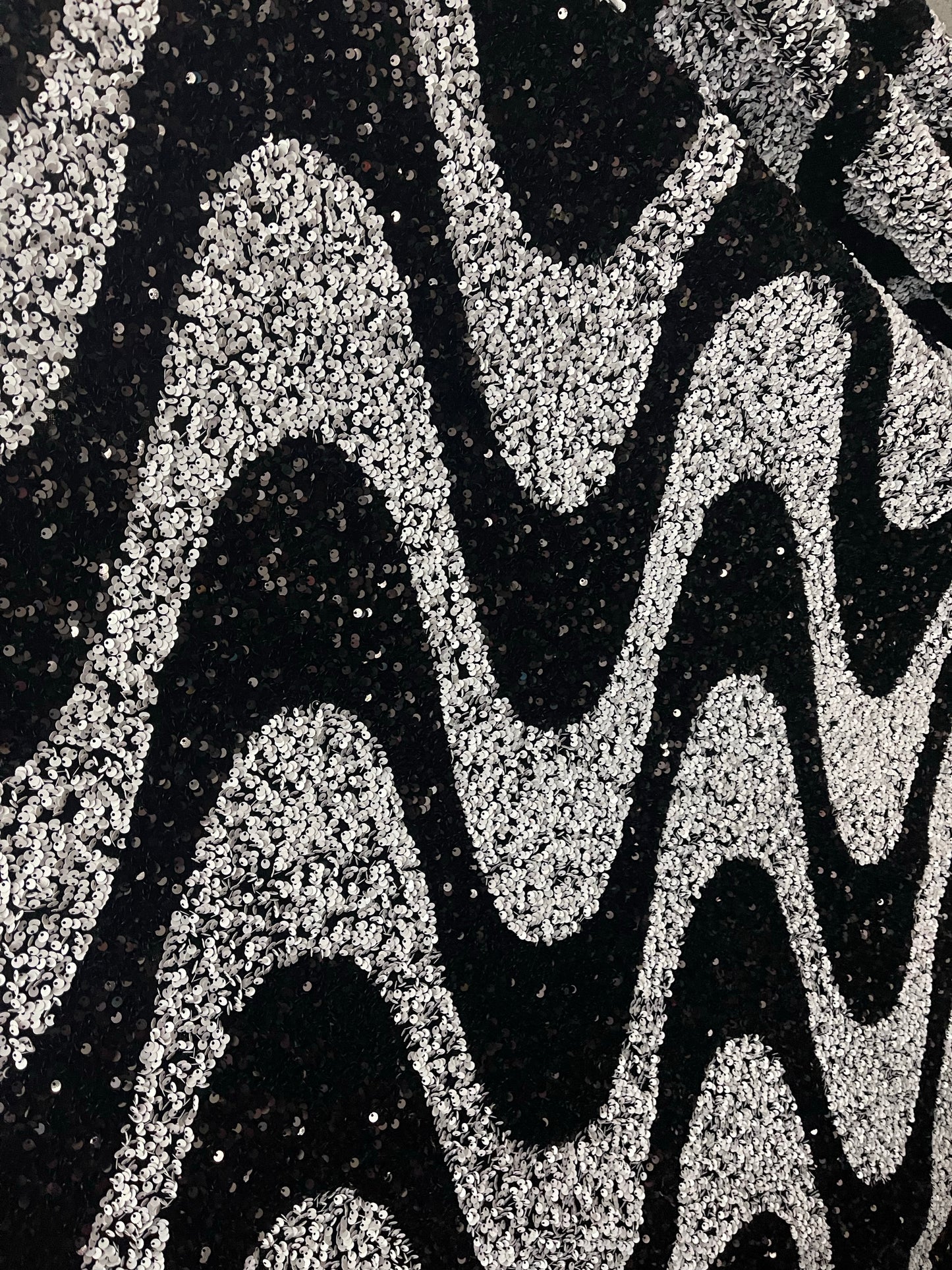 Designer swirly’s 4way stretch velvet sequins great fabric for dress jacket skirt and much more