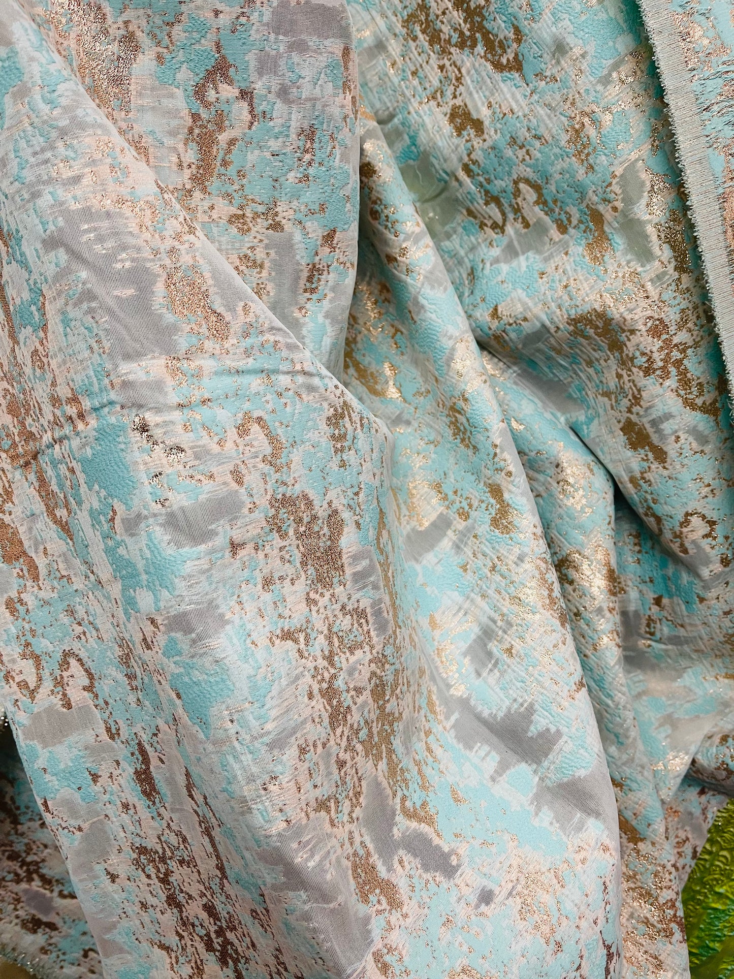 Designer organza Floral Brocade made in Italy