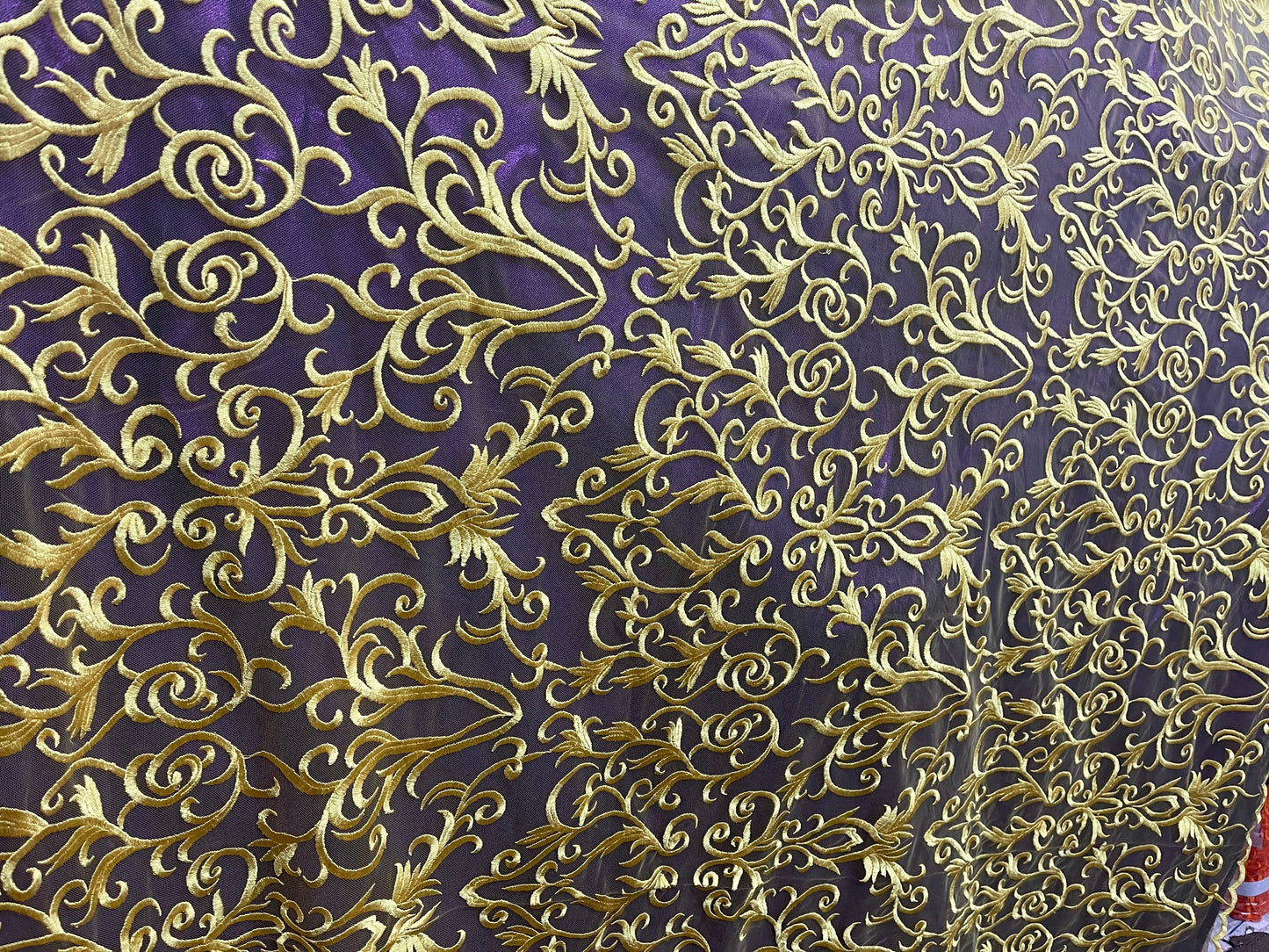 Designer silk feel lace