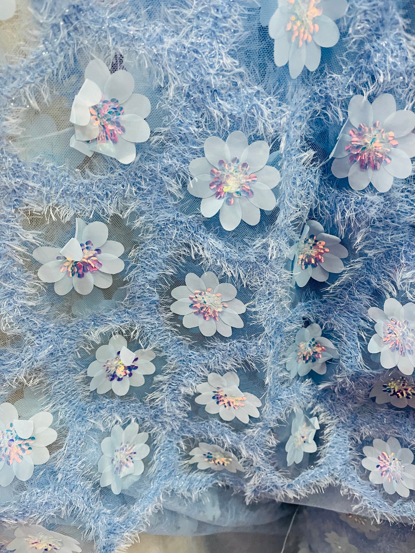 Copy of 3D flower lace great for dress jacket pants skirt and much more made in Italy