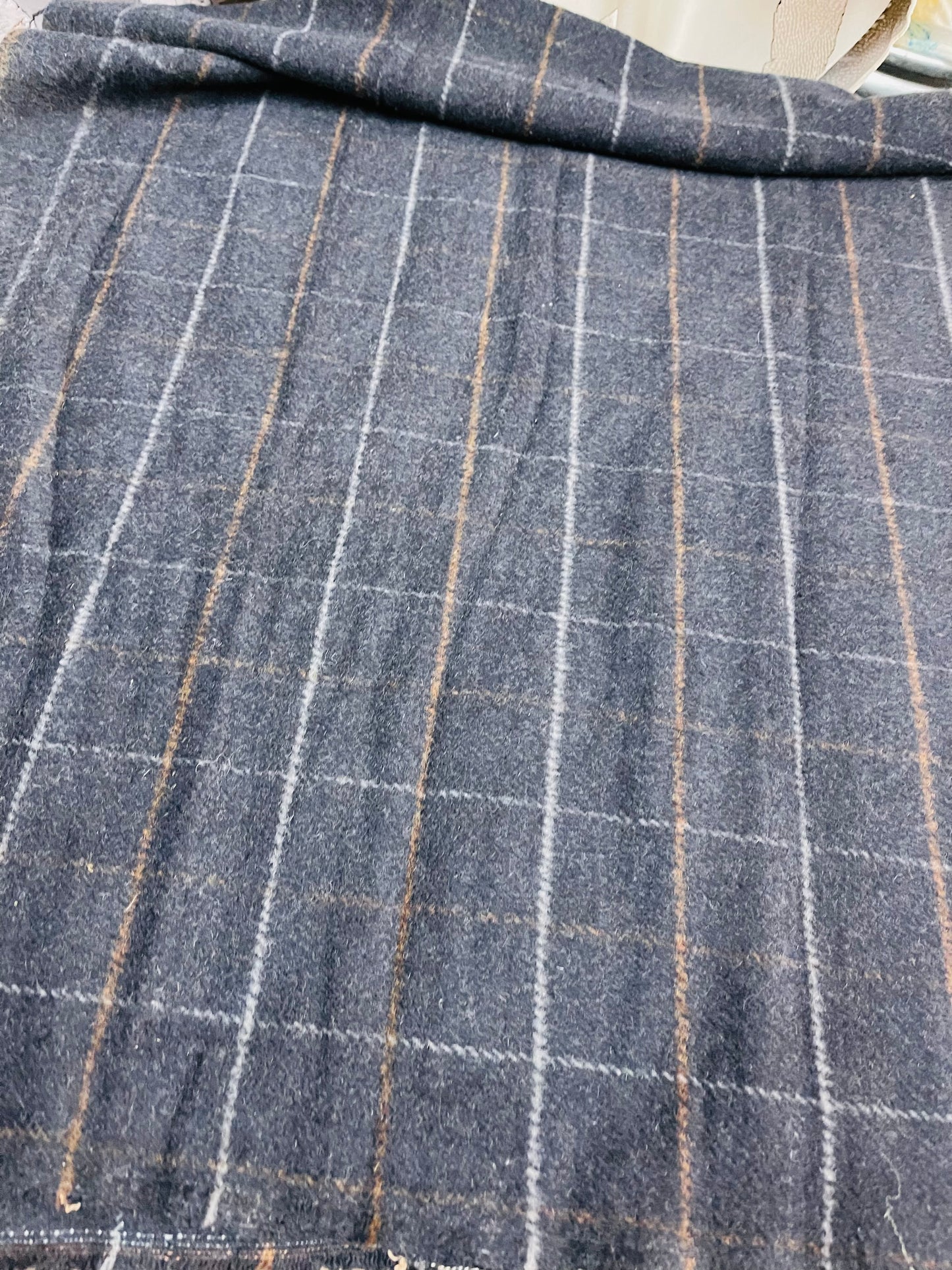 Scottish Glen plaid 100% cashmere great fabric for sweaters dress jacket and much more