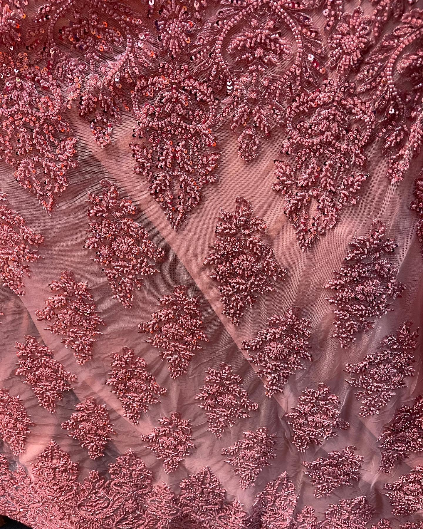 Designer beaded lace made in France