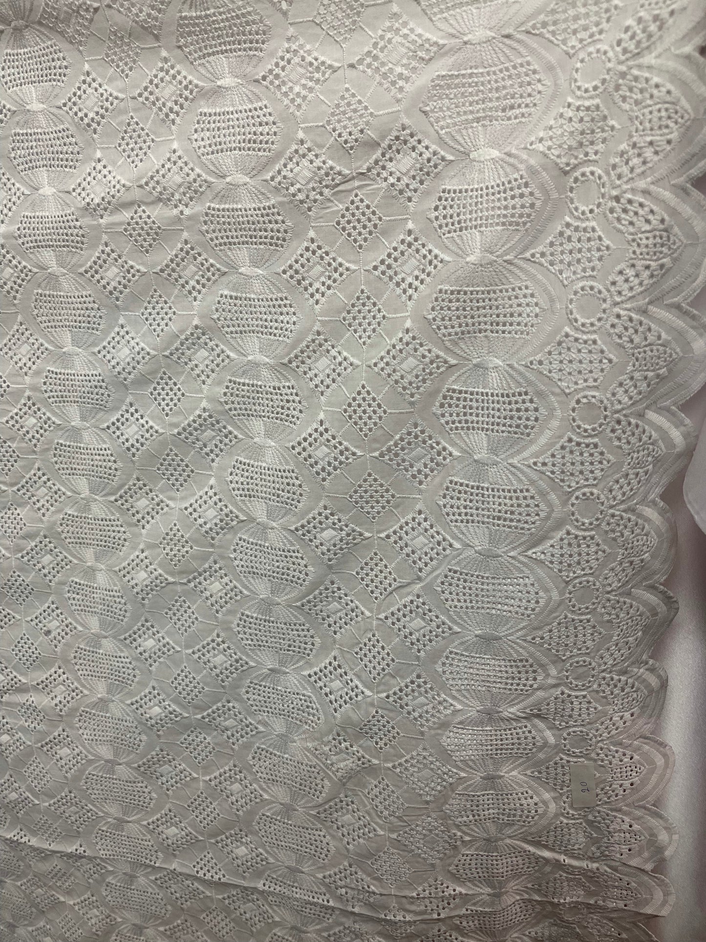 Designer cotton eyelets