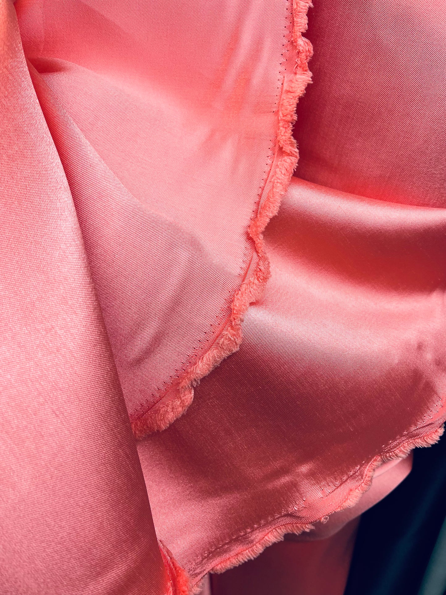 Designer Coral mikado best fabric for wedding gown ball gown prom