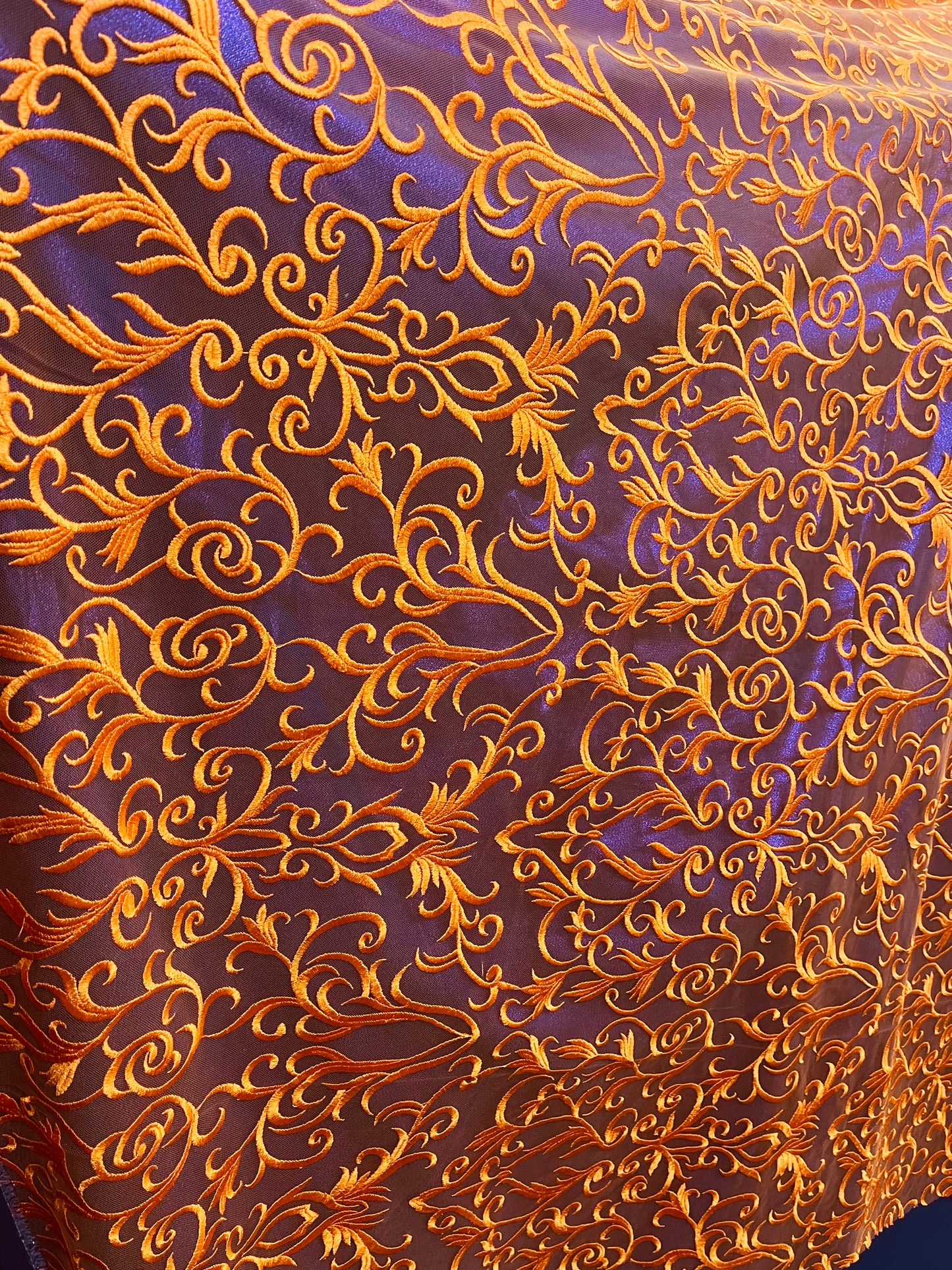 Designer silk feel lace