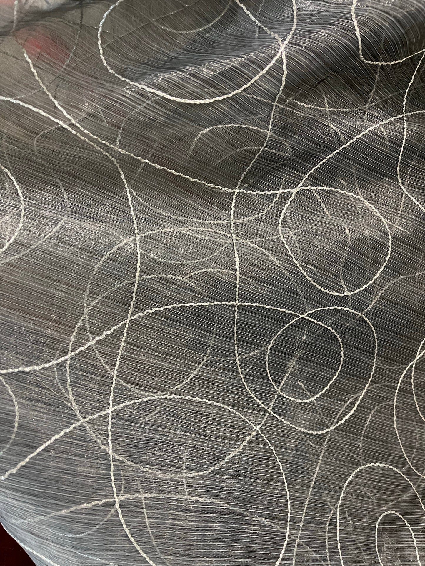 Designer poly Gazar organdy 120” inch embroidery made in Italy