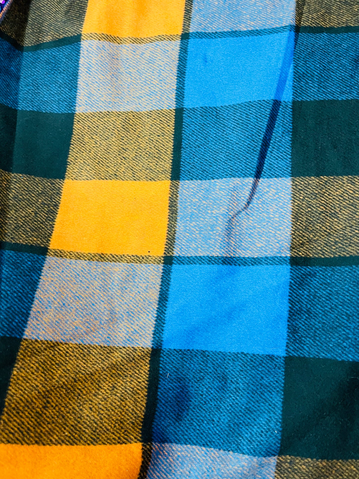 Buffalo plaid 100% cashmere great fabric for sweaters dress jacket and much more