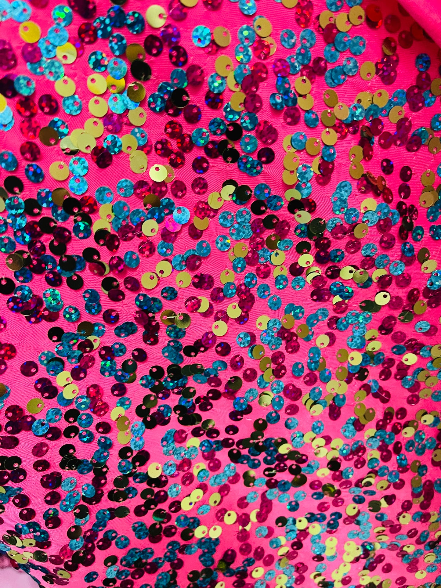 Designer spandex sequins made in Italy