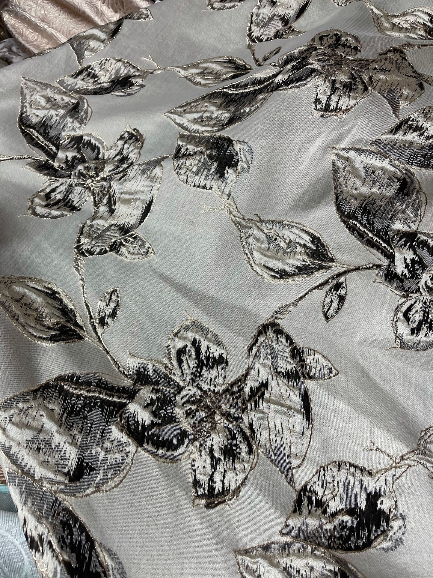 Designer Brocade silver