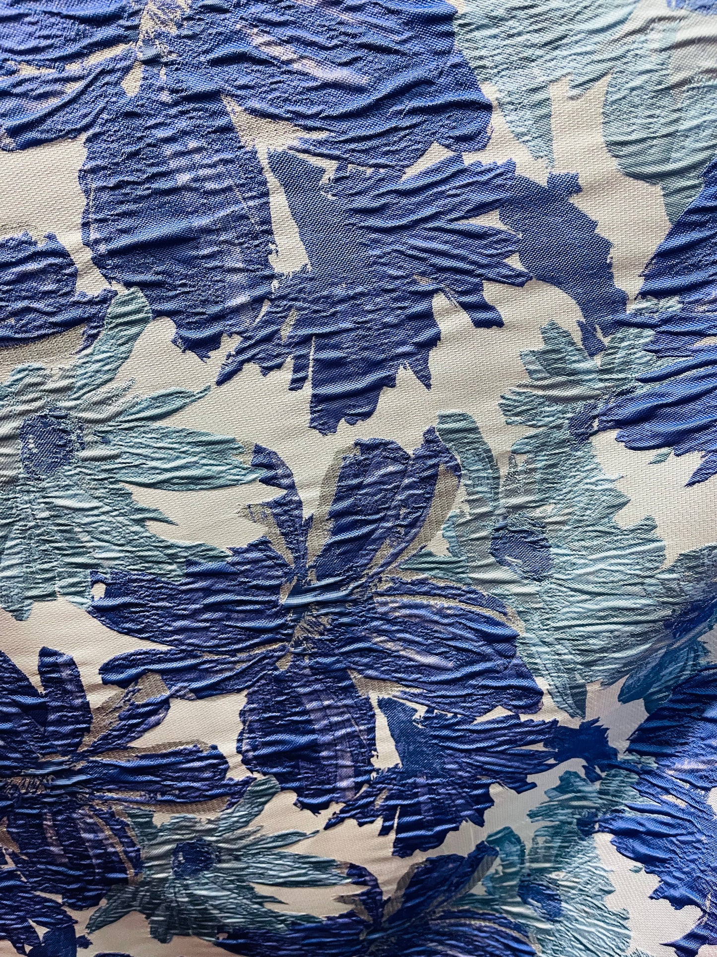 Designer metallic brocade mikado made in Italy