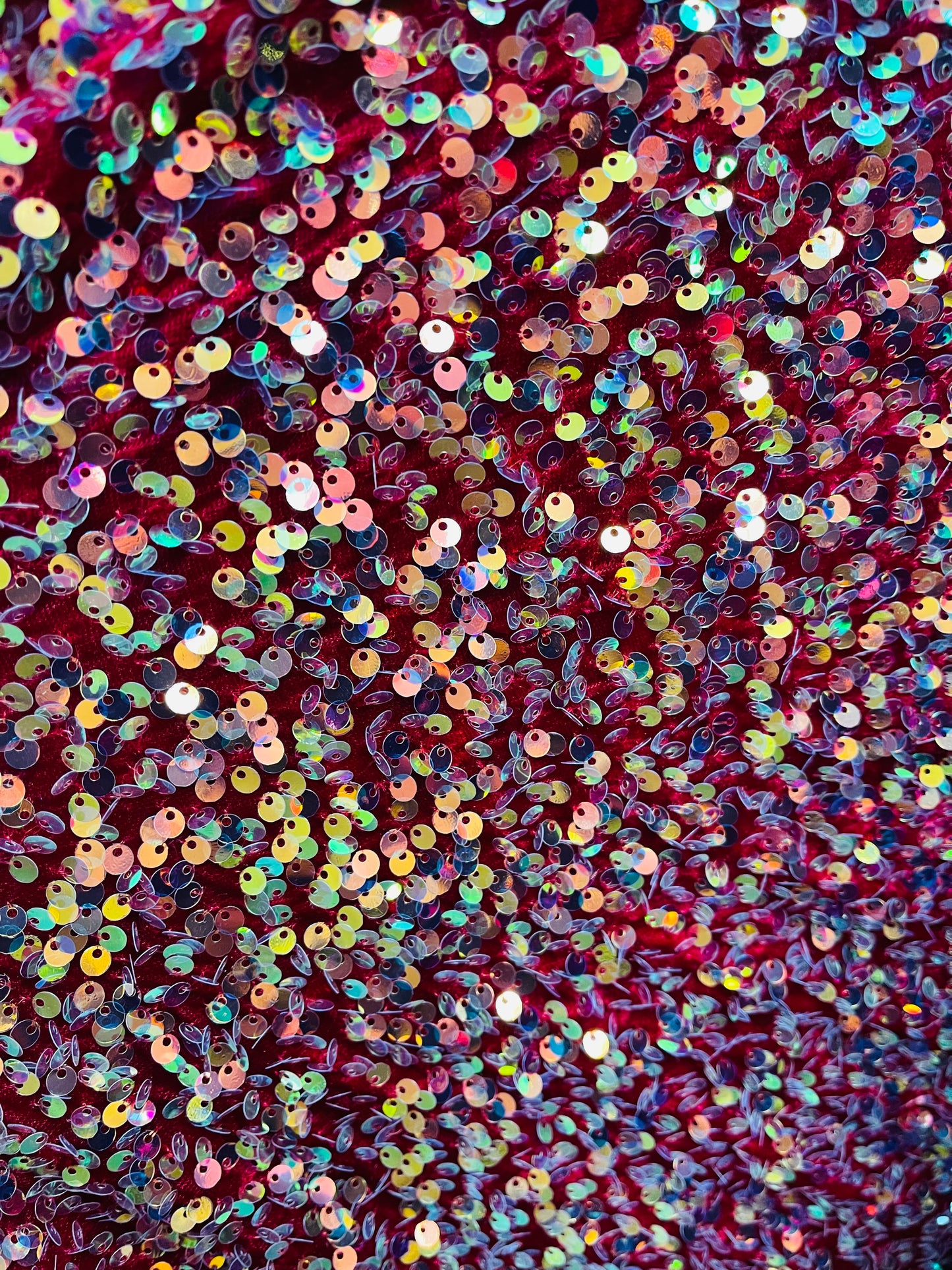 Designer 4way stretch velvet sequins lace