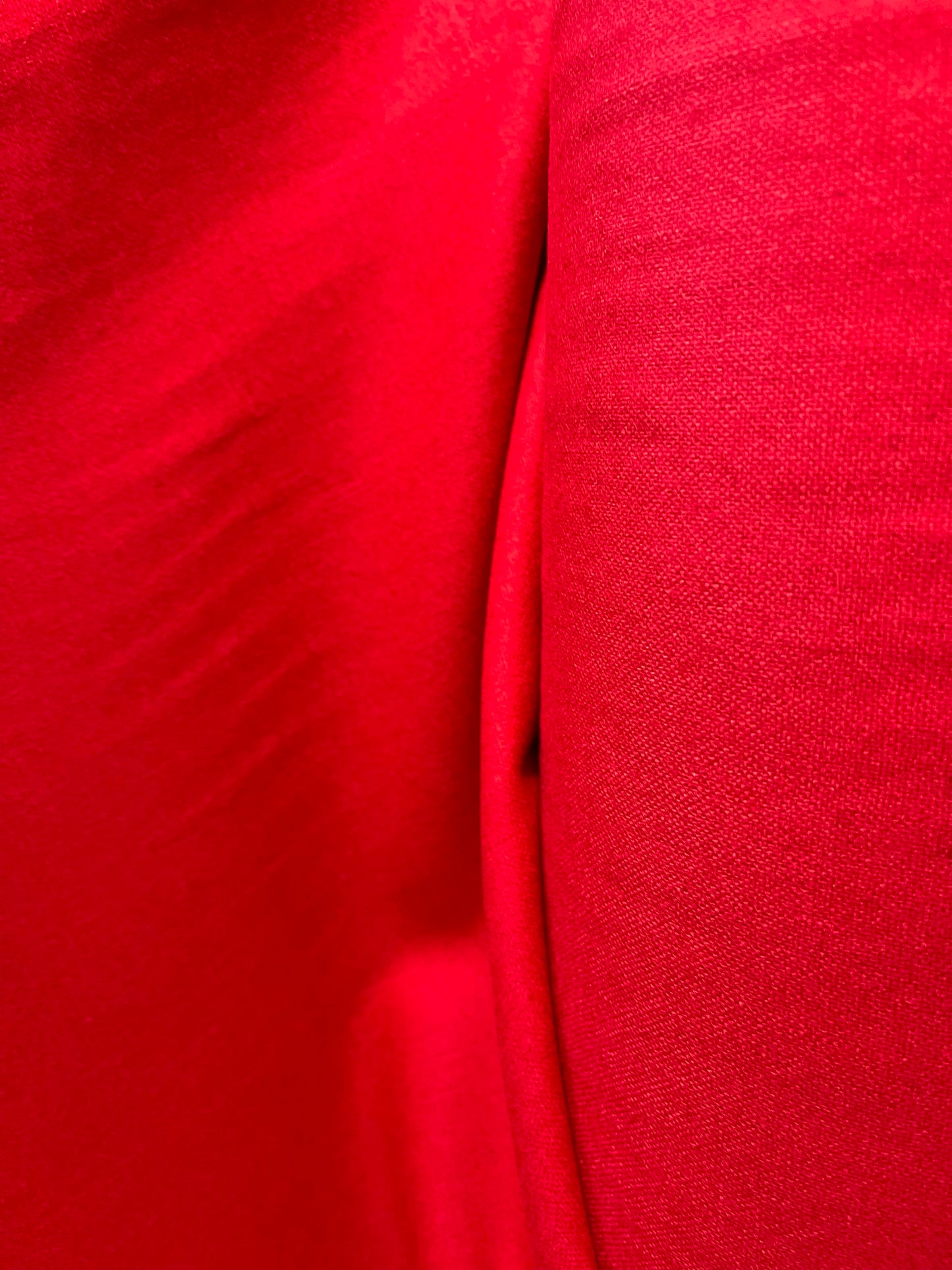 Super soft red 100%Wool Cashmere dabbled face design by Lora piano