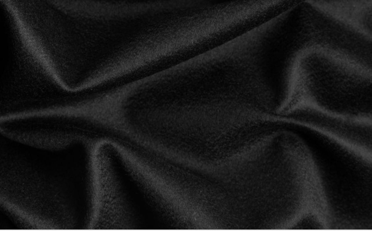 Black 100%Wool Cashmere design by Lora piano