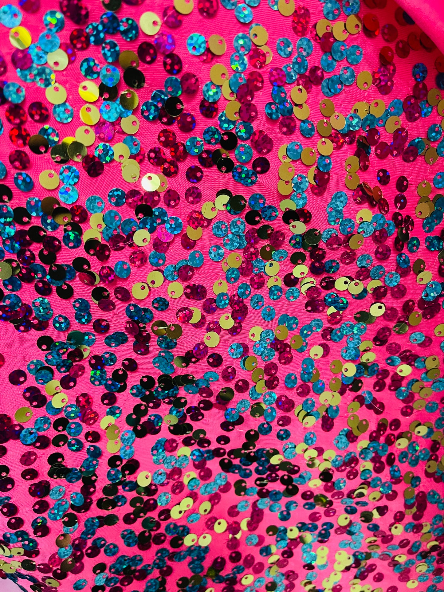 Designer spandex sequins made in Italy