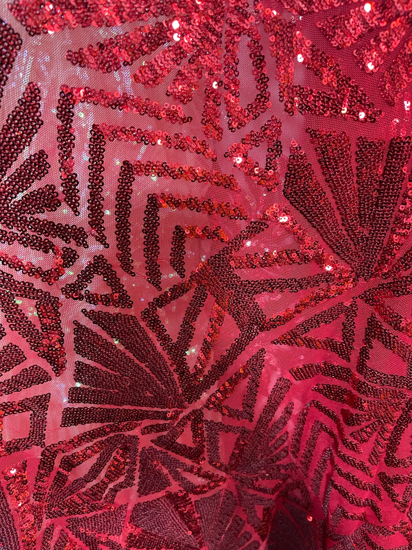 Designer spandex sequins lace