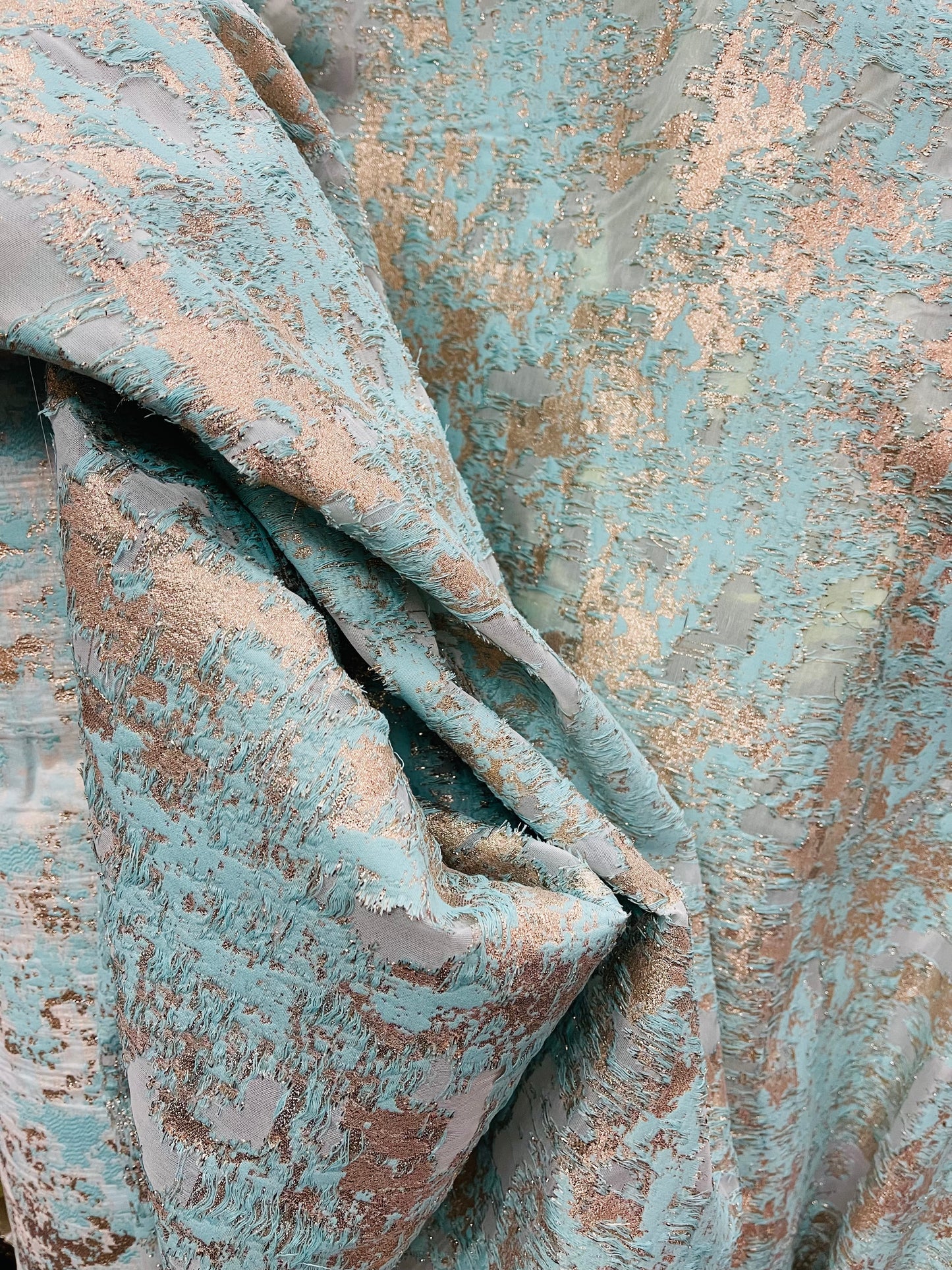 Designer organza Floral Brocade made in Italy