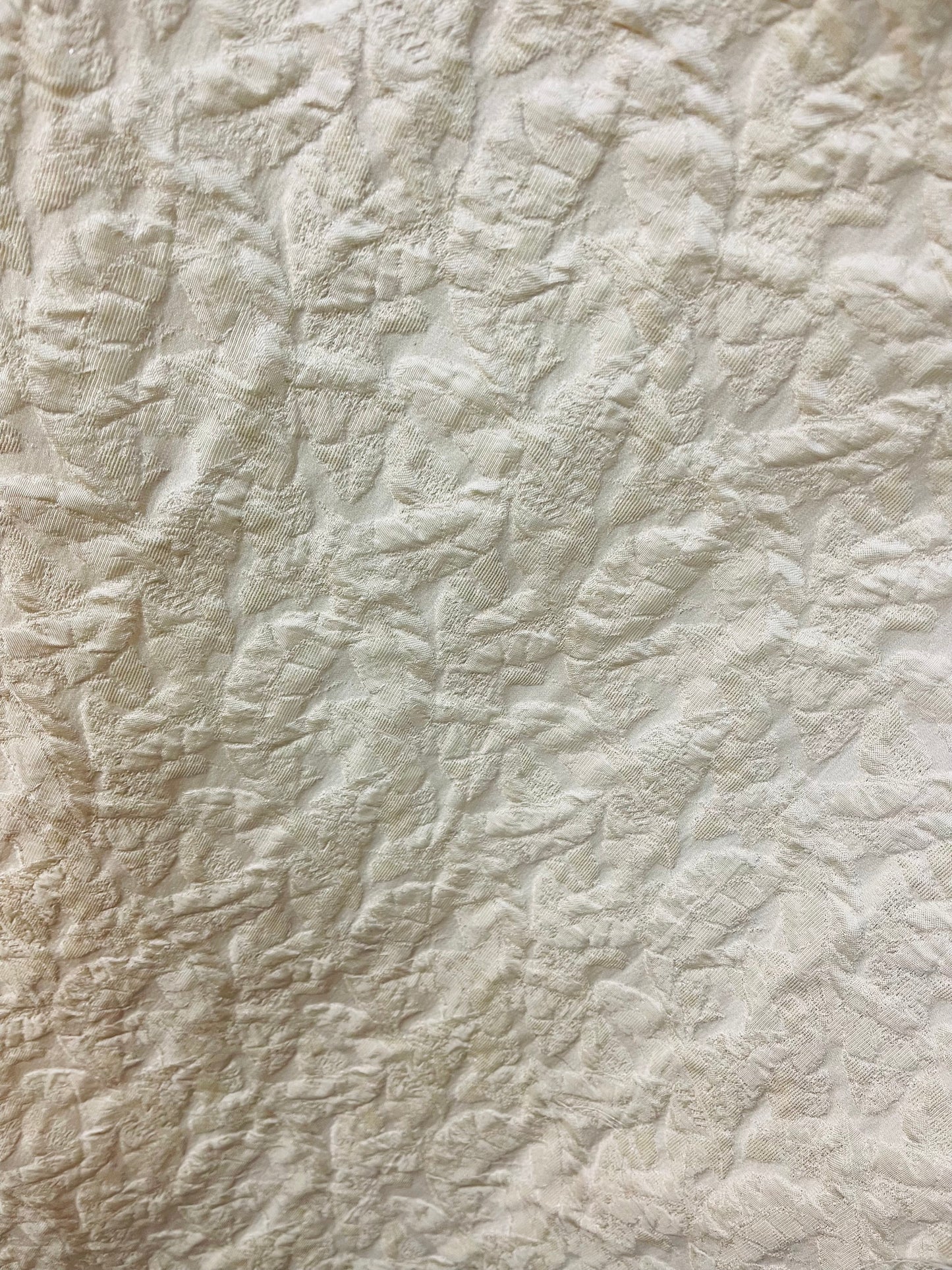 Ivory Elegant designer abstract Brocade great for dress jacket pants skirt and much more made in Italy