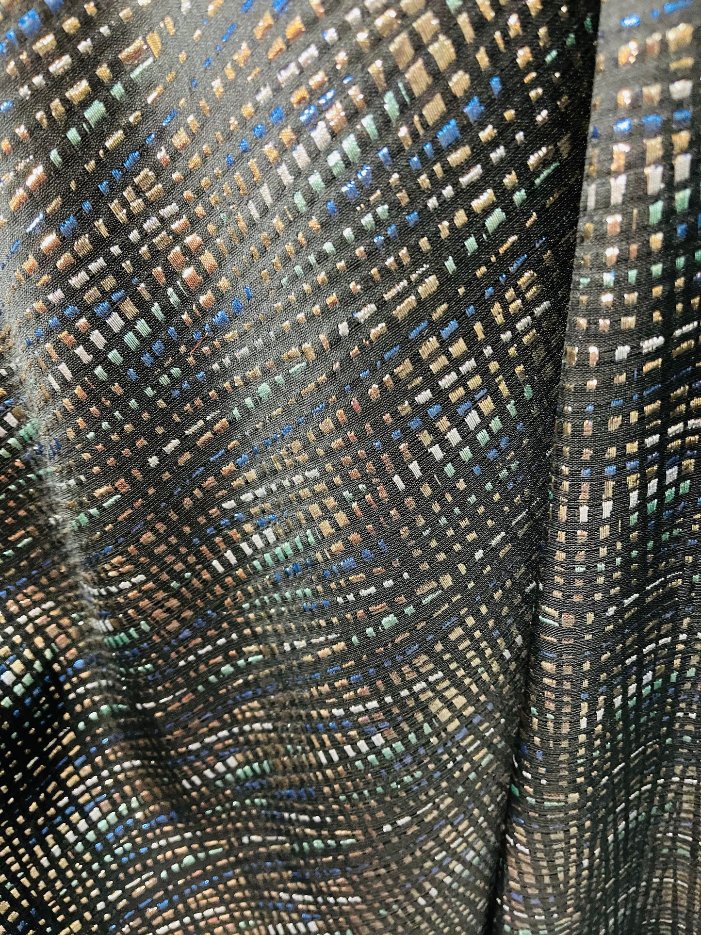 Metallic Elegant designer mikado Floral Brocade great for dress jacket pants skirt and much more made in Italy