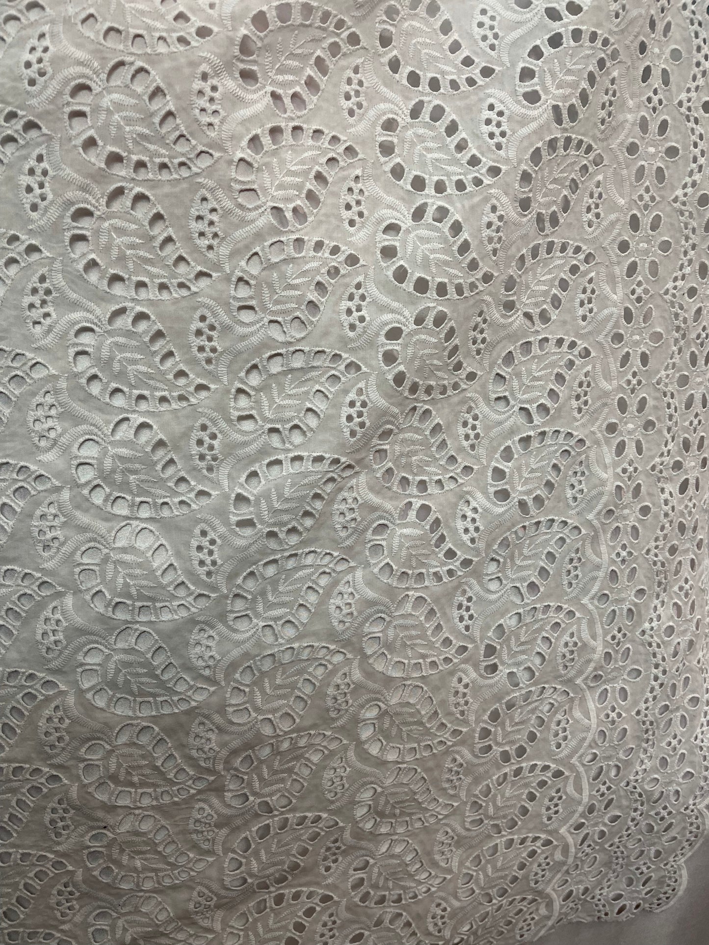 Designer cotton eyelets