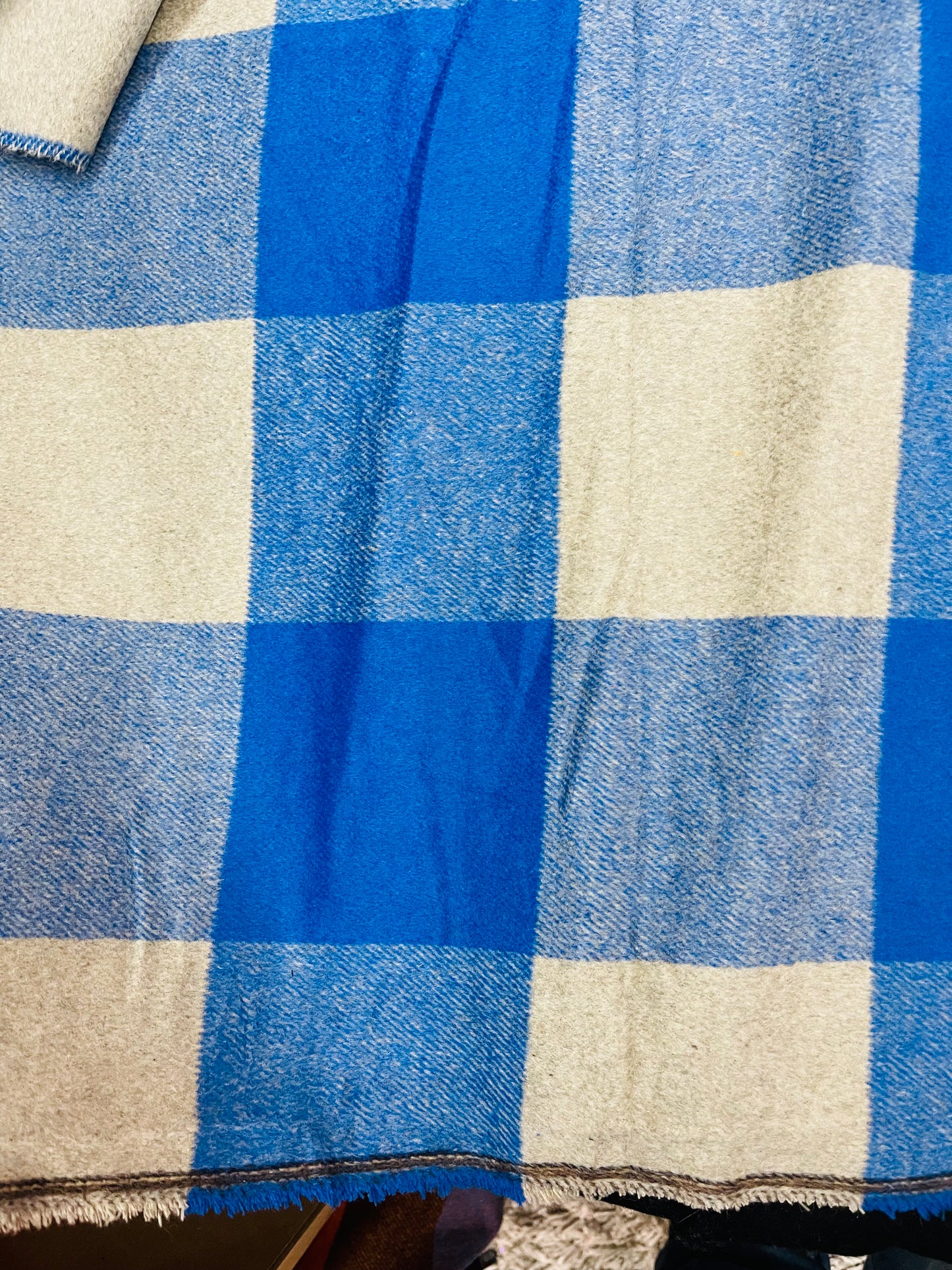 Buffalo plaid 100% cashmere great fabric for sweaters dress jacket and much more