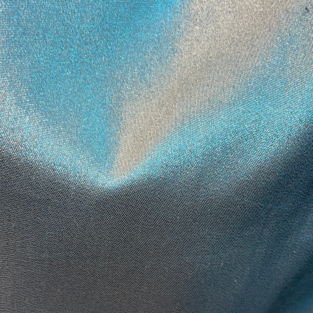 Designer Splash gold and Tiffany blue mikado brocade