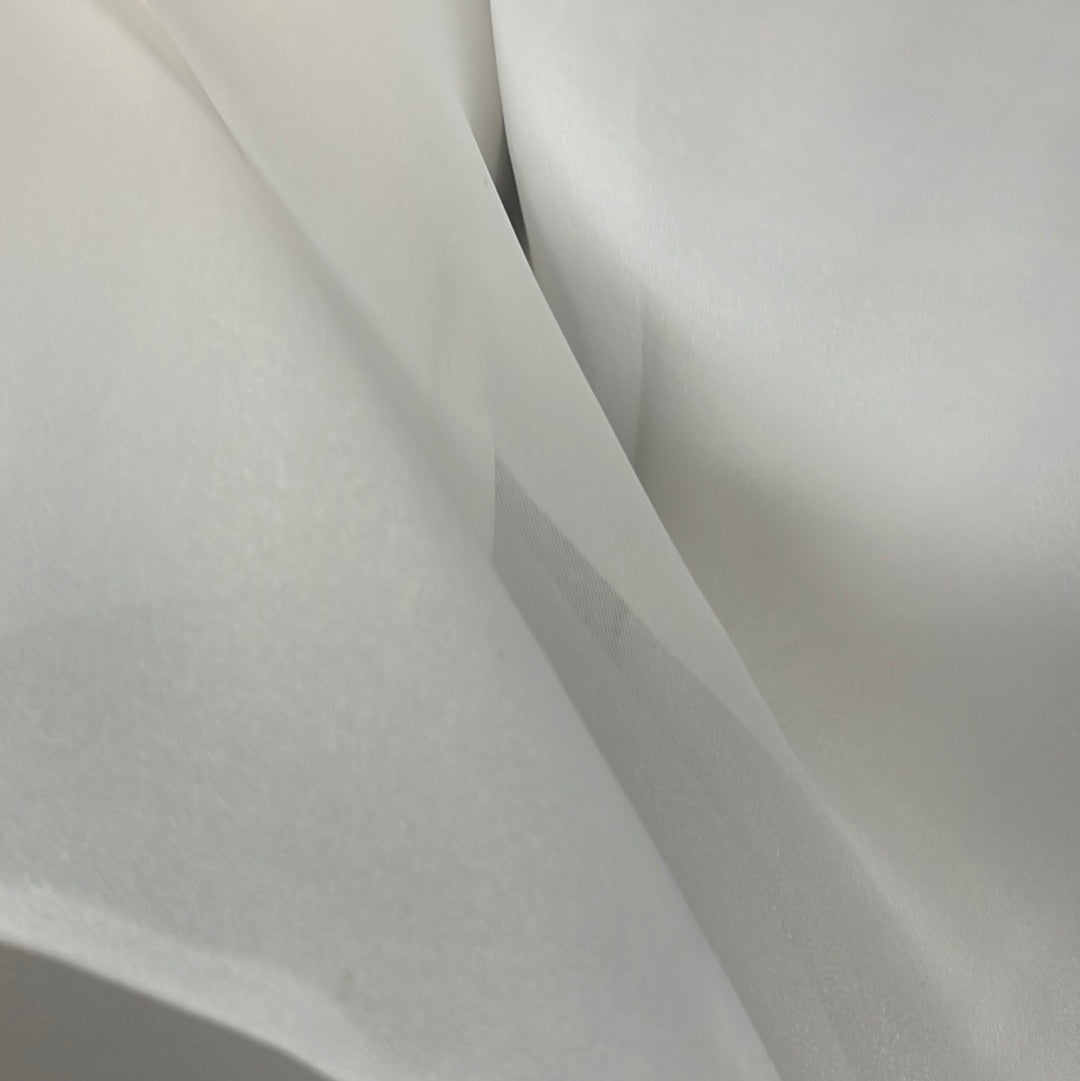 Designer nude skin poly Gazar organdy made in Italy
