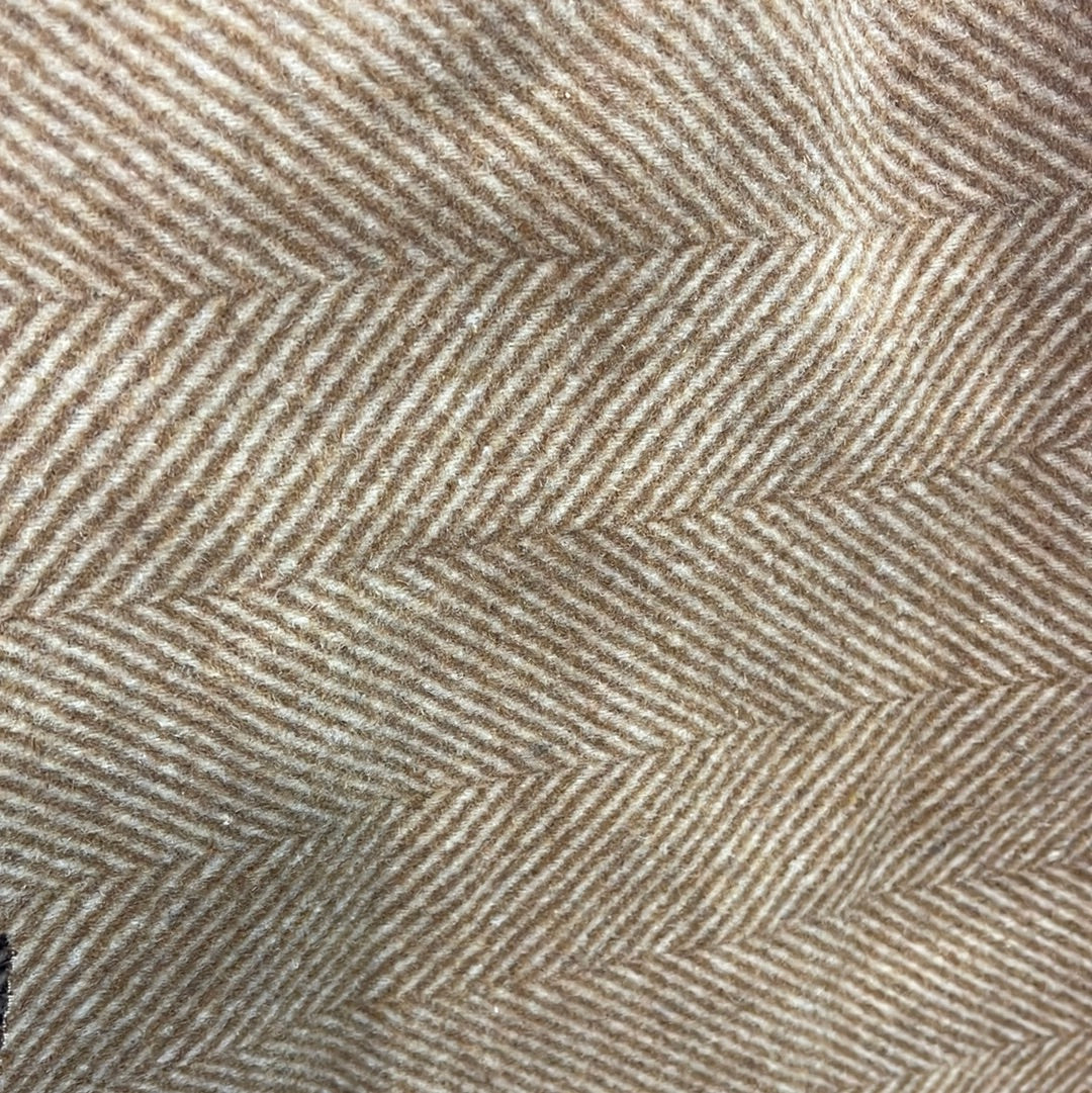 Designer chunky herringbone style Super soft 100% cashmere design by Salvatore Ferragamo