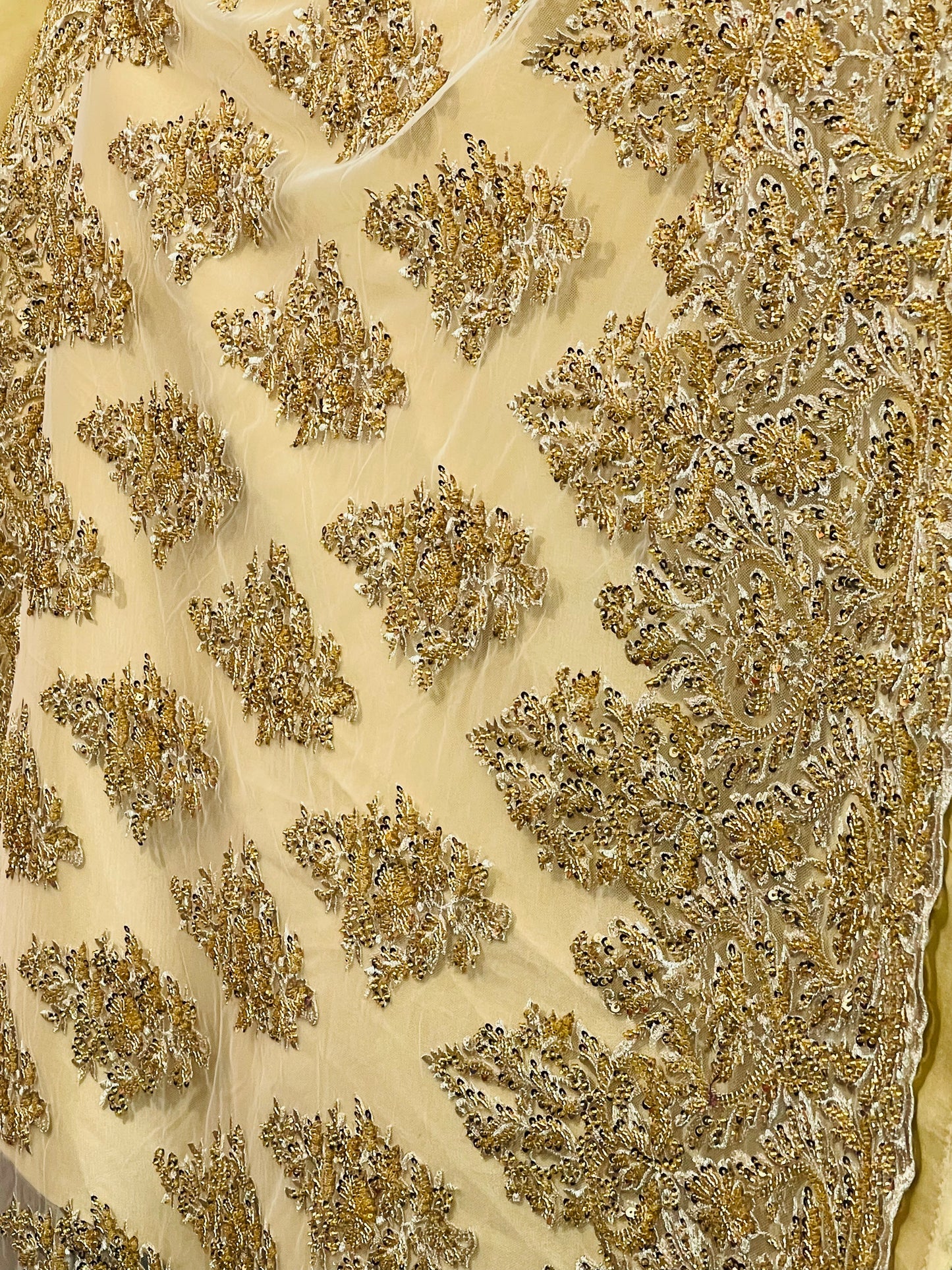 Designer beaded lace made in France