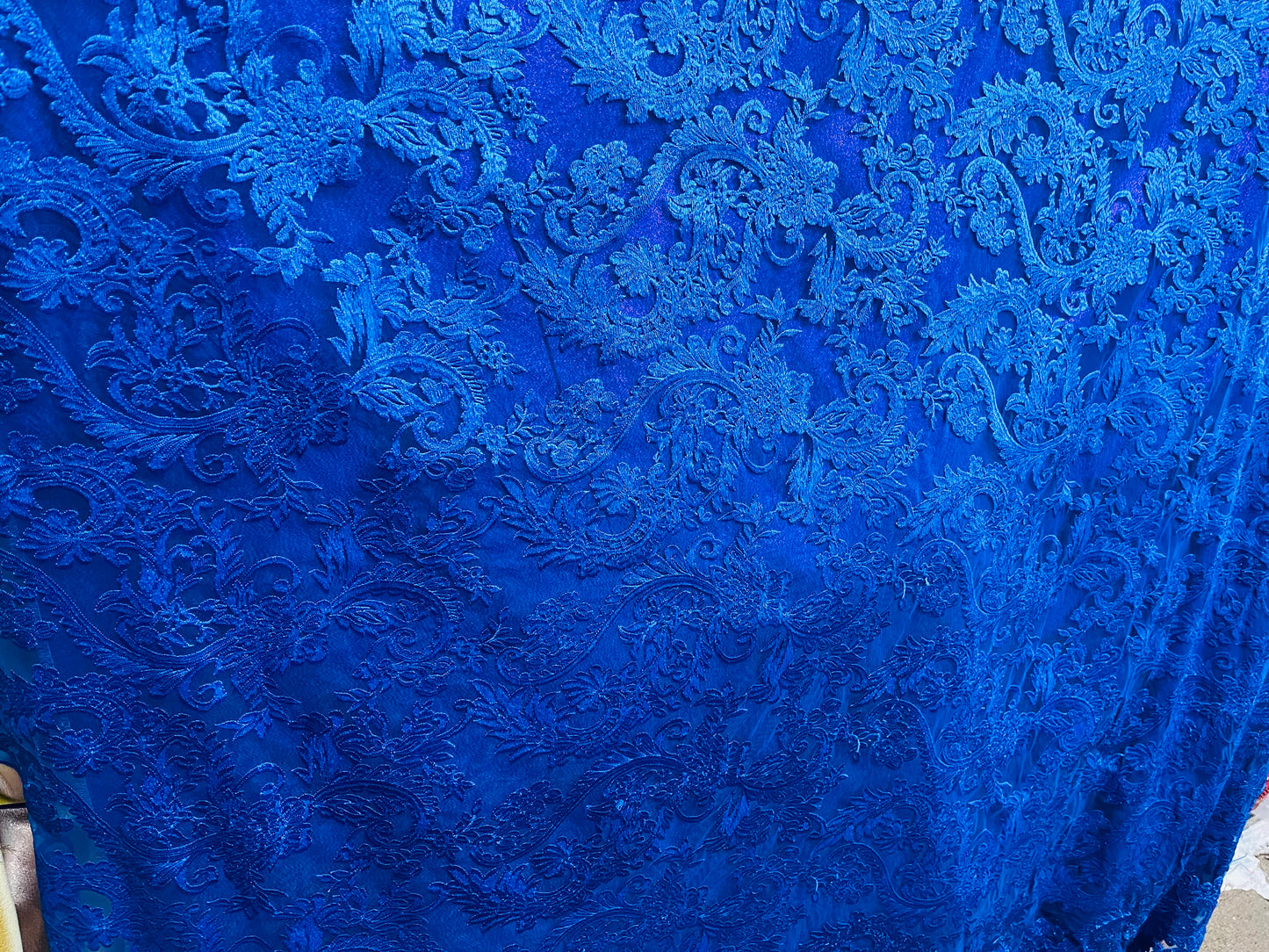 Designer silk feel lace